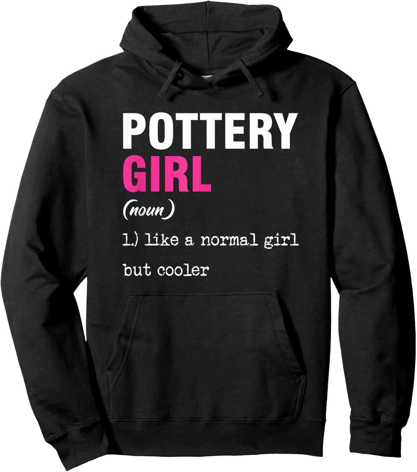 Potteress Ceramic Pottery Pottery Handmade Clay Gift Hoodie - Hoodie | Black