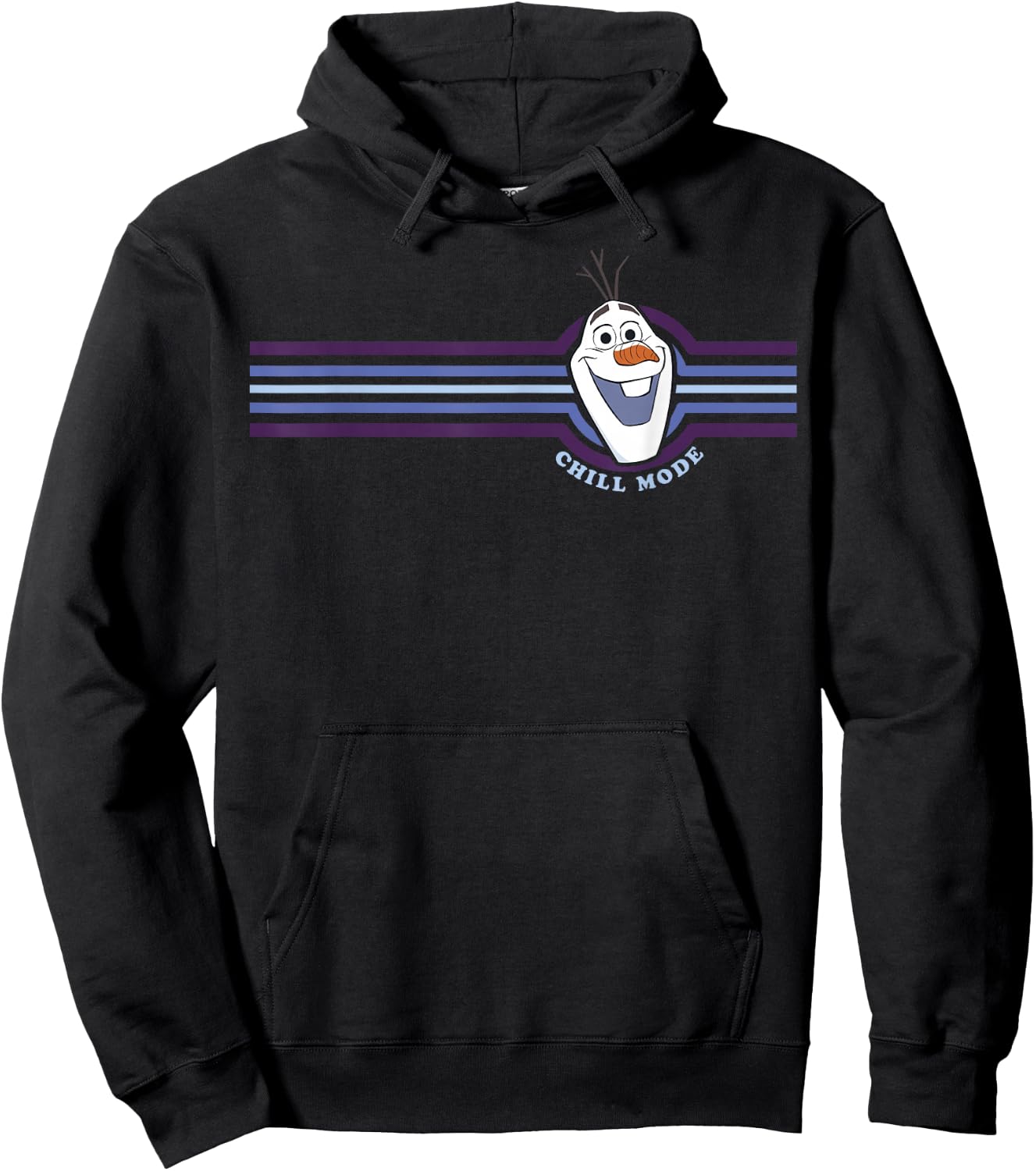 Disney Frozen 2 Olaf Chill Mode Stripes Hoodie - Hoodie | Black