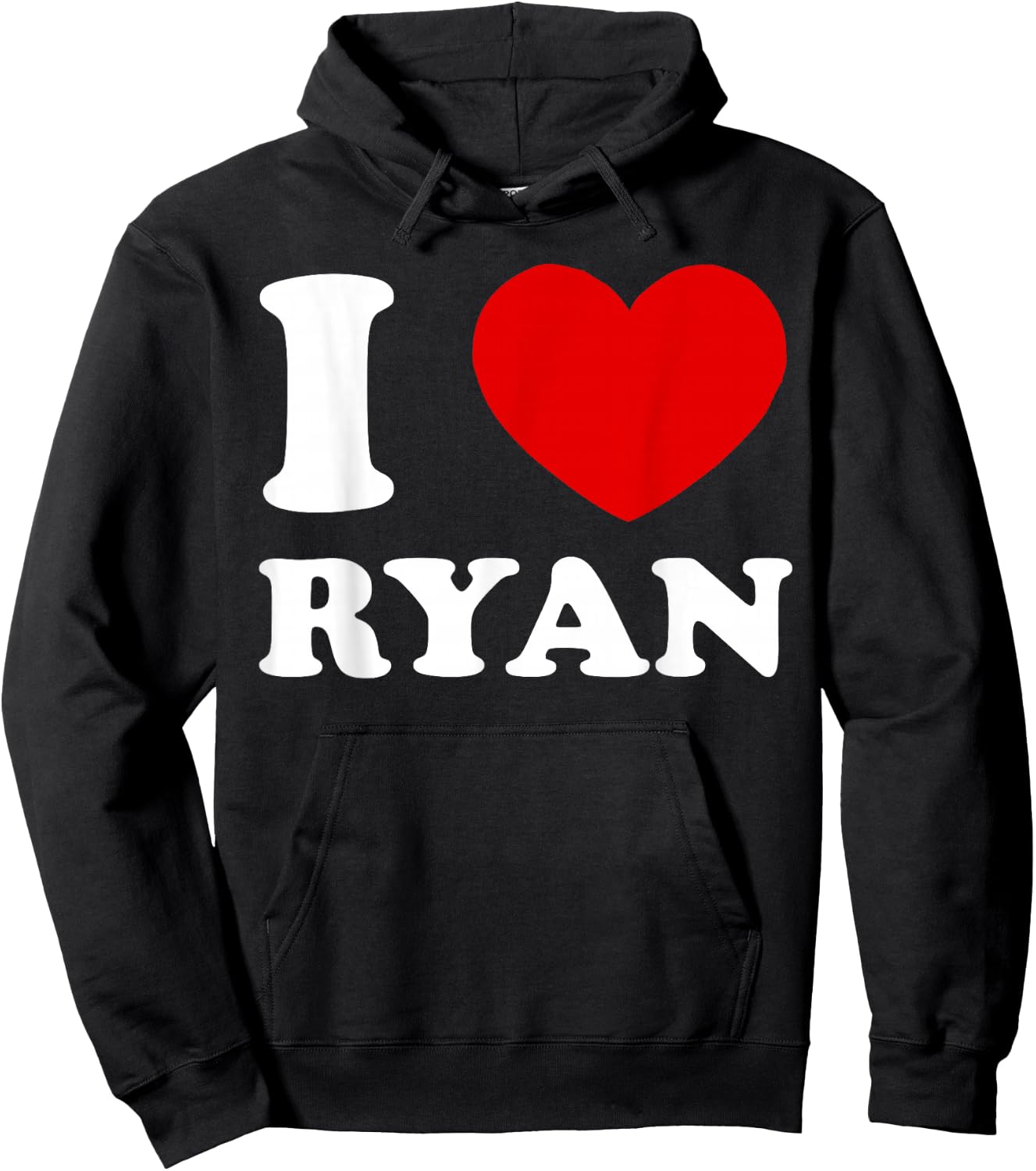 I Love Ryan I Heart Ryan Funny Ryan Hoodie - Hoodie | Black