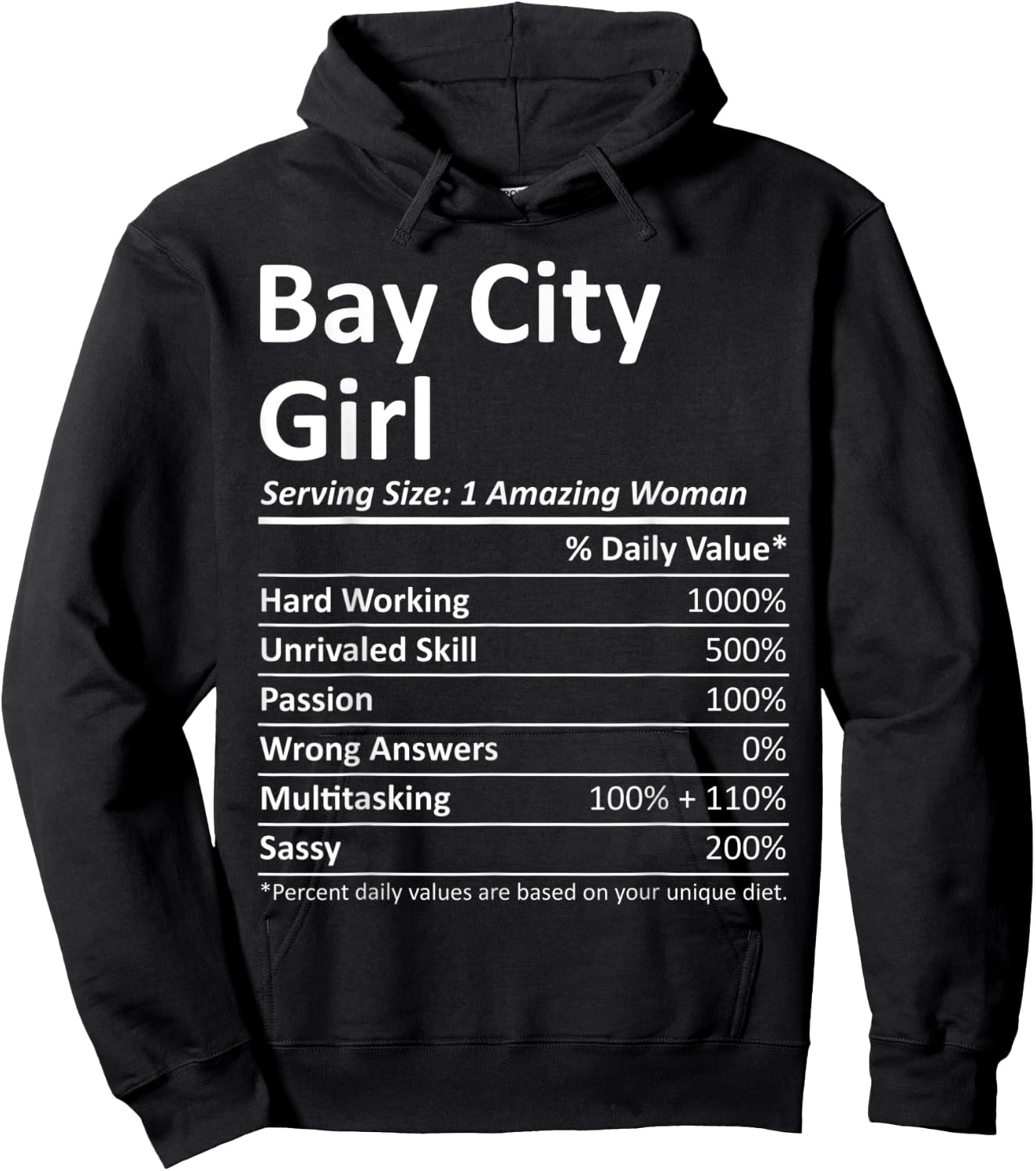 BAY CITY GIRL TX TEXAS Funny City Home Roots USA Gift Hoodie - Hoodie | Black
