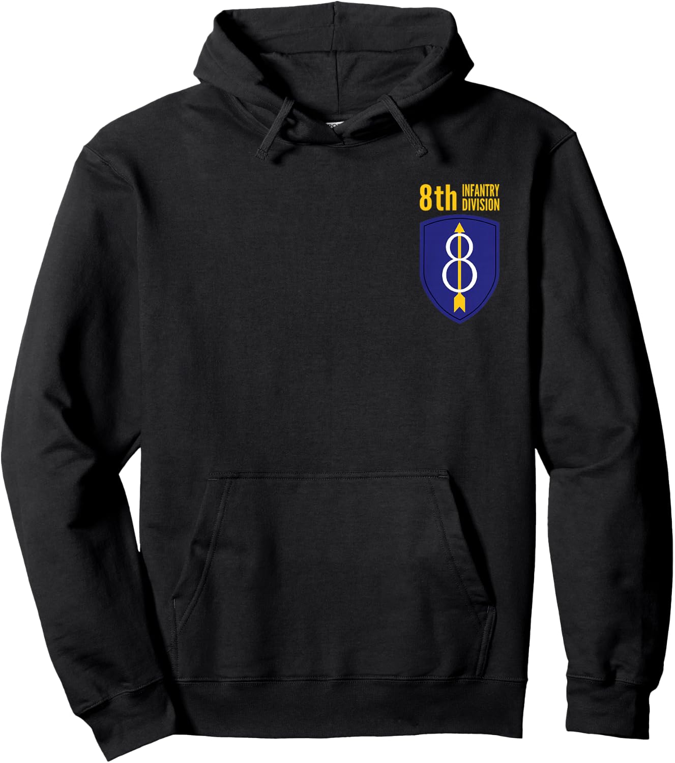 8th Infantry Division United State Army Hoodie - Hoodie | Black