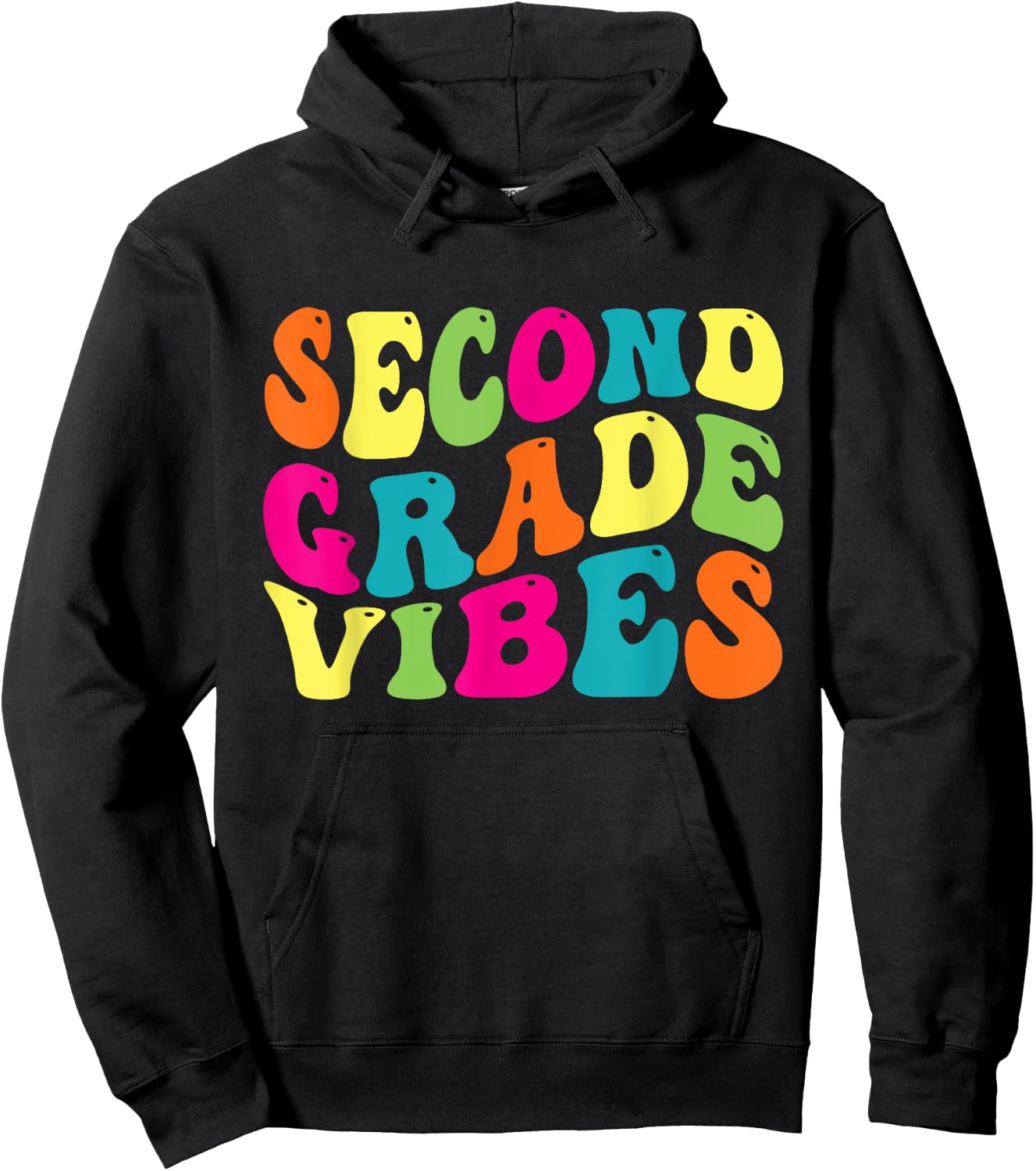 Second Grade Vibes Retro 2nd Grade Teacher 1st Day Of School Hoodie - Hoodie | Black