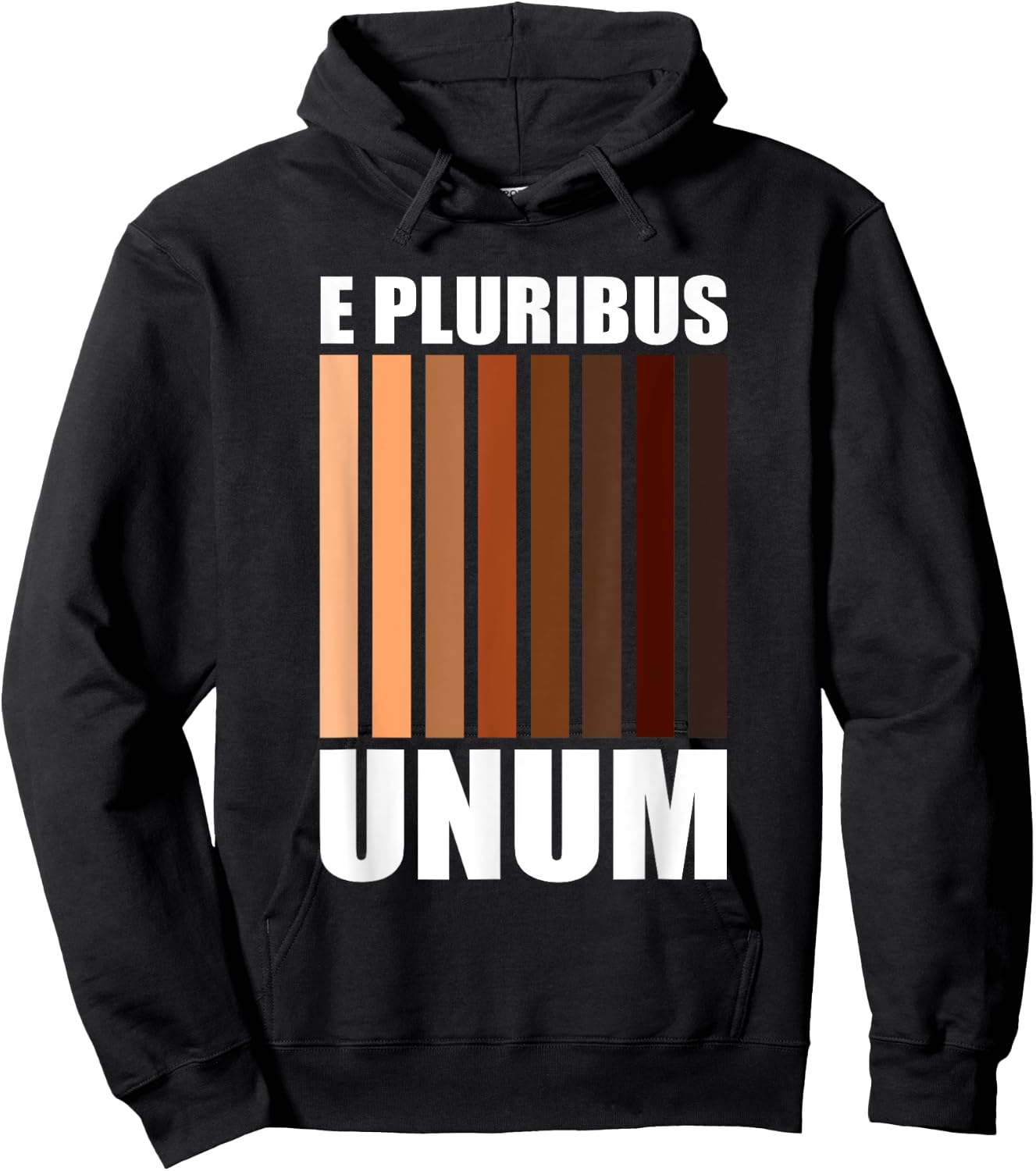 E Pluribus Unum | Cool Social Justice Diversity Melanin Gift Hoodie - Hoodie | Black