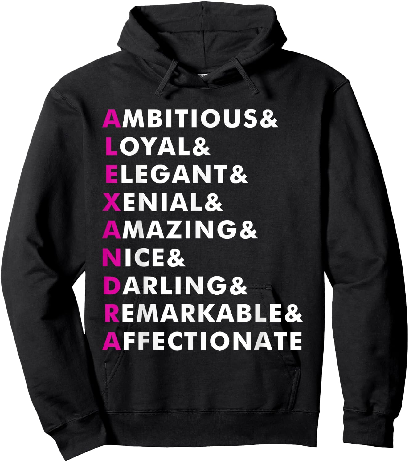 Alexandra Name Shirt Personalized Gift Hoodie - Hoodie | Black