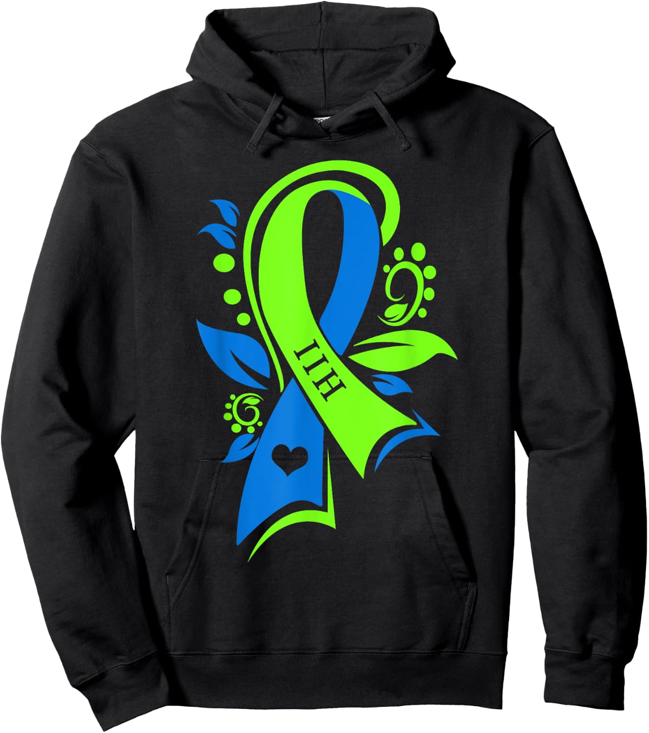 IIH Pseudotumor Cerebri Idiopathic Intracranial Hypertension Hoodie - Hoodie | Black