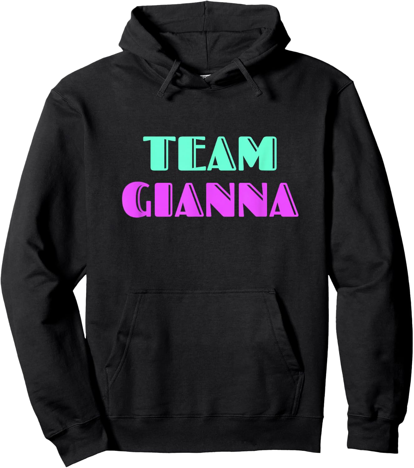 Cheer for Gianna, Show Support Be On Team Gianna | 90s Style Hoodie - Hoodie | Black