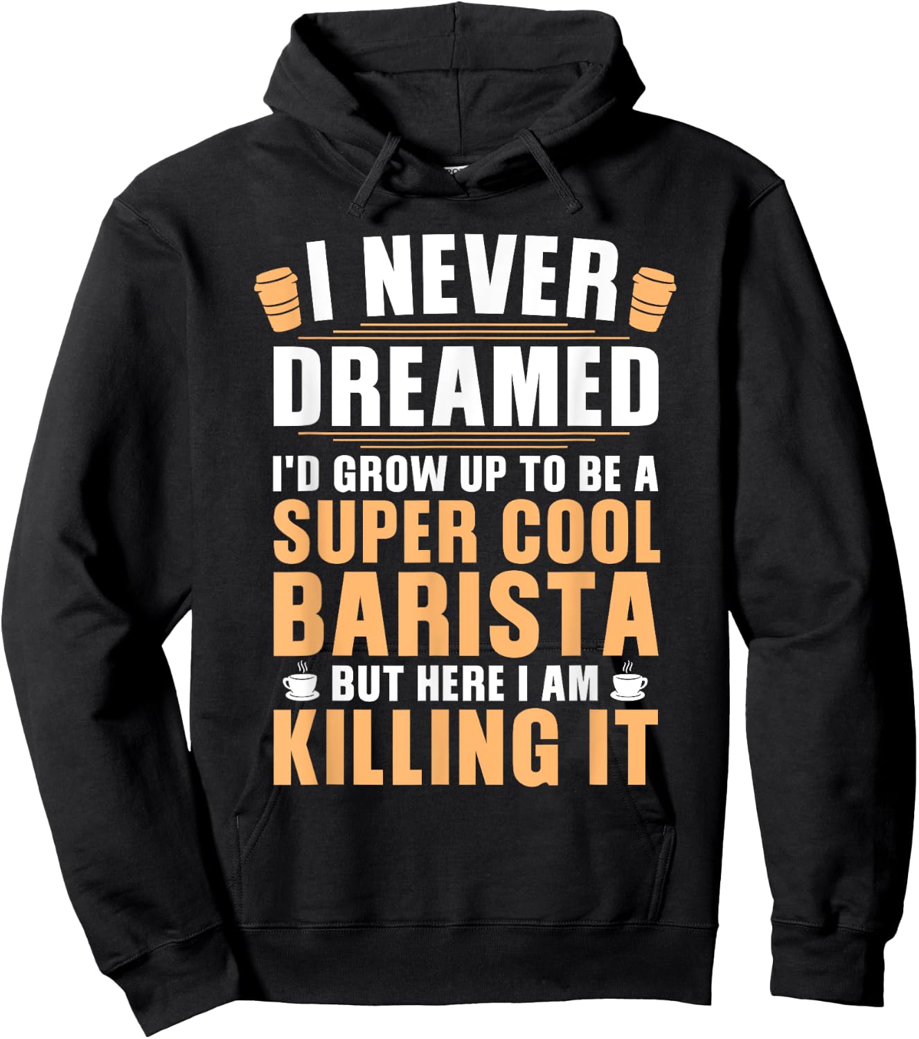 Funny Barista Art Women Coffee Lover Barista Hoodie - Hoodie | Black
