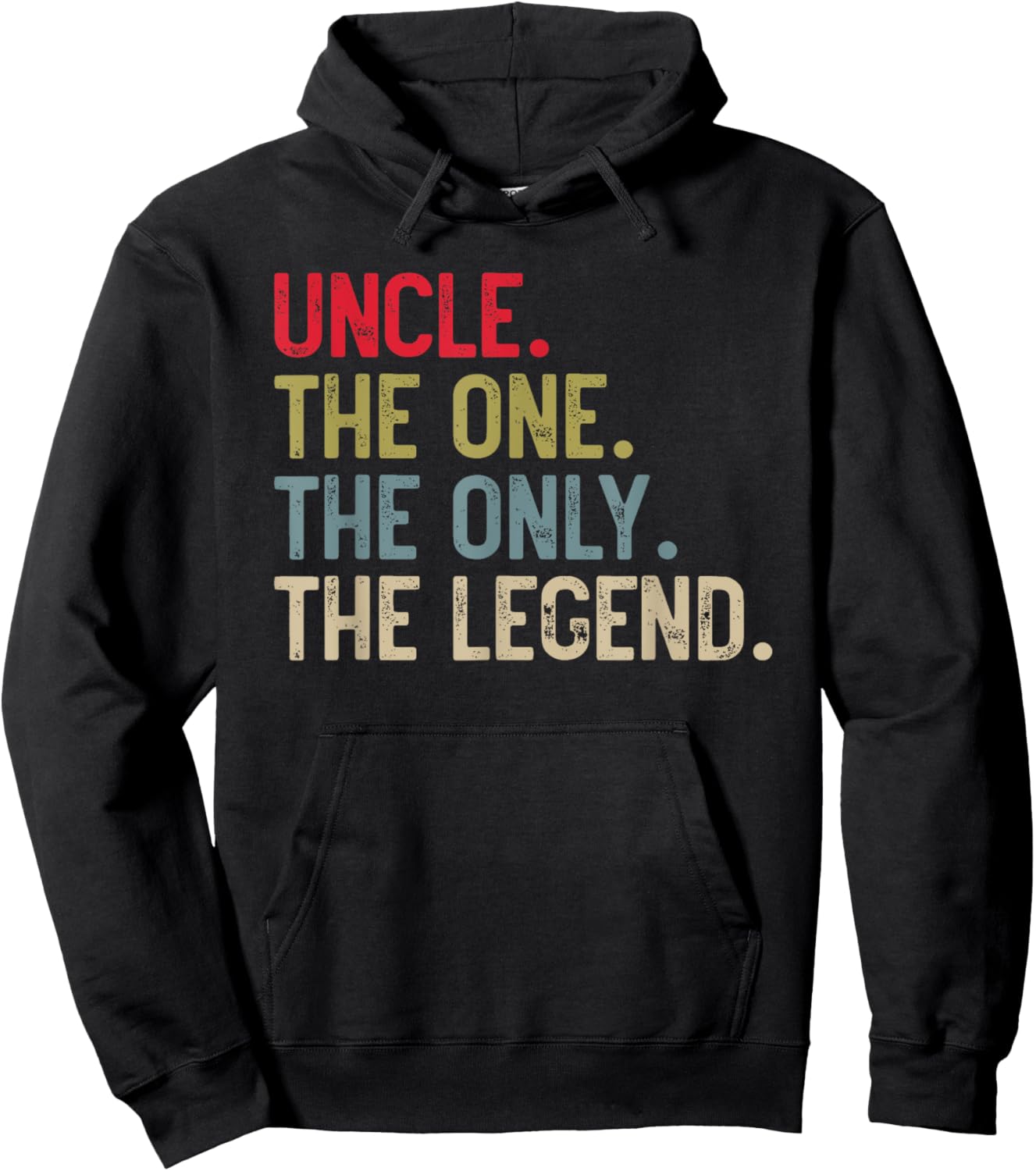 Uncle The One The Only The Legend for Uncle Papa Hoodie - Hoodie | Black