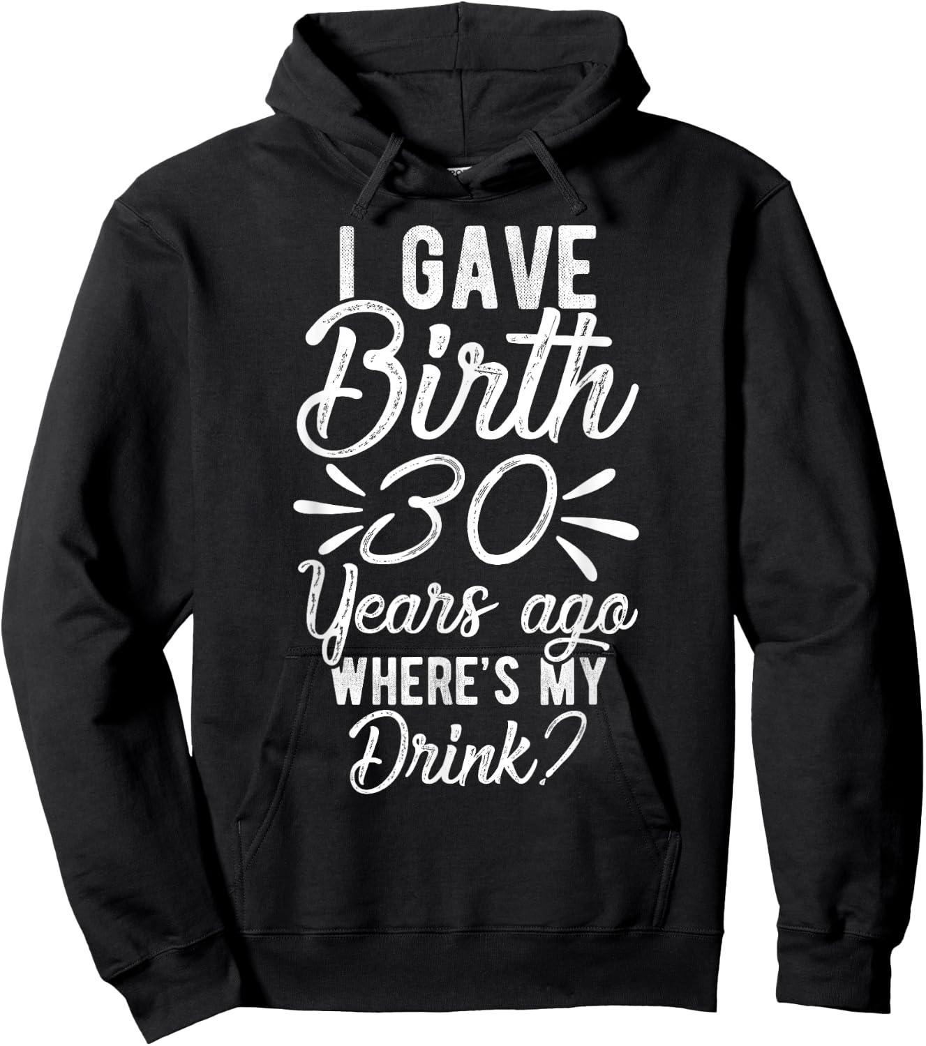 30th Birthday Mom of 30 Year Old Men Women Birthday Hoodie - Hoodie | Black