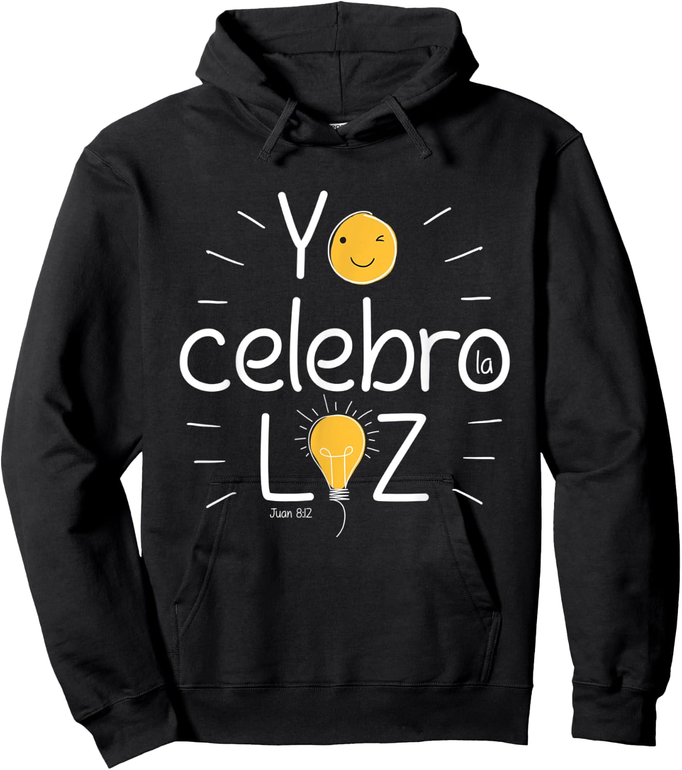 Christian Bible Verse Quote No Hallowen, yo Celebro la Luz! Hoodie - Hoodie | Black