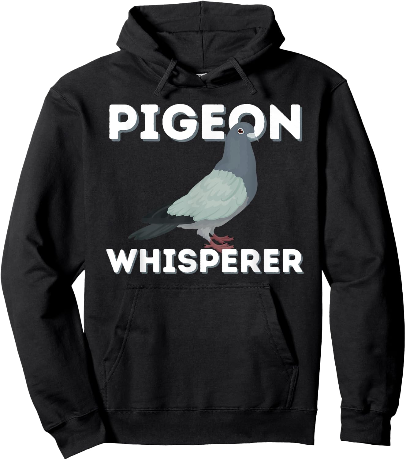 Pigeon Whisperer - Funny Pigeon Breeder Bird Lover Rock Dove Hoodie - Hoodie | Black