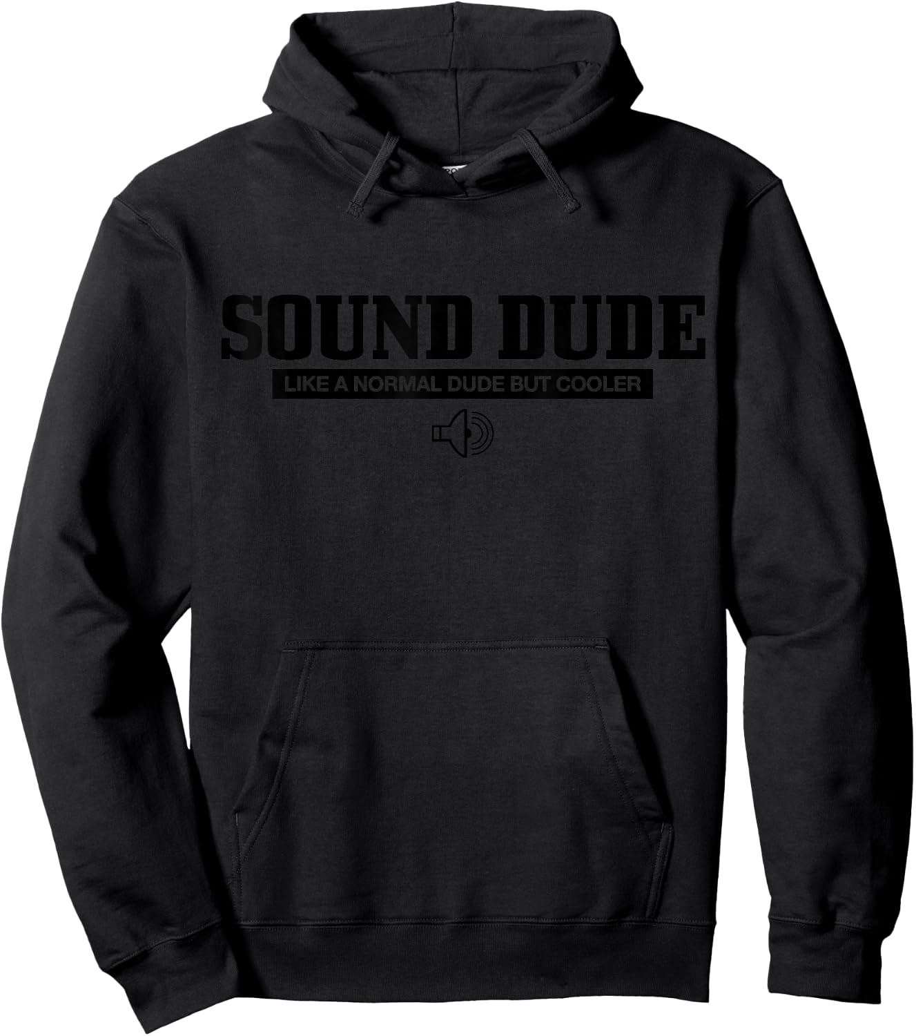 Sound Dude Like A normal Dude But Cooler Funny Sound Guy Hoodie - Hoodie | Black