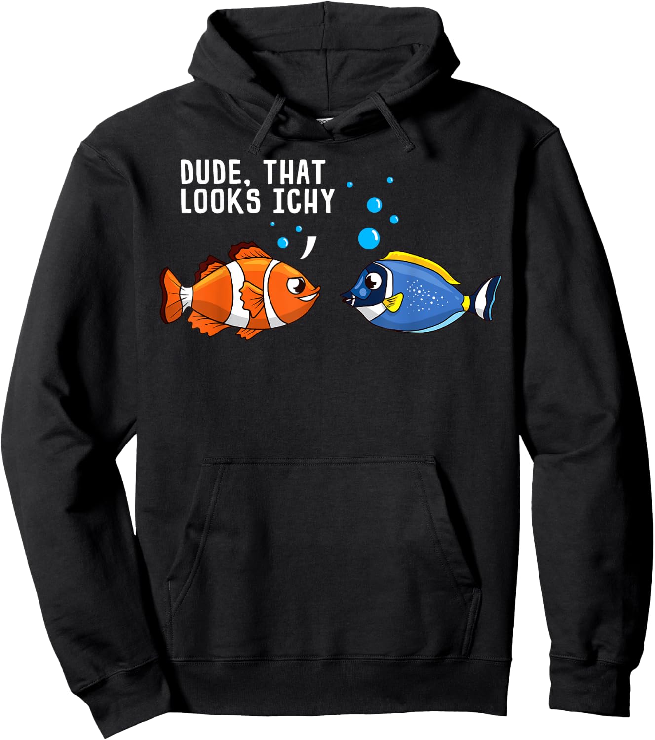 That Looks Ichy White Spot Ich Funny Aquarium Reef Aquarist Hoodie - Hoodie | Black