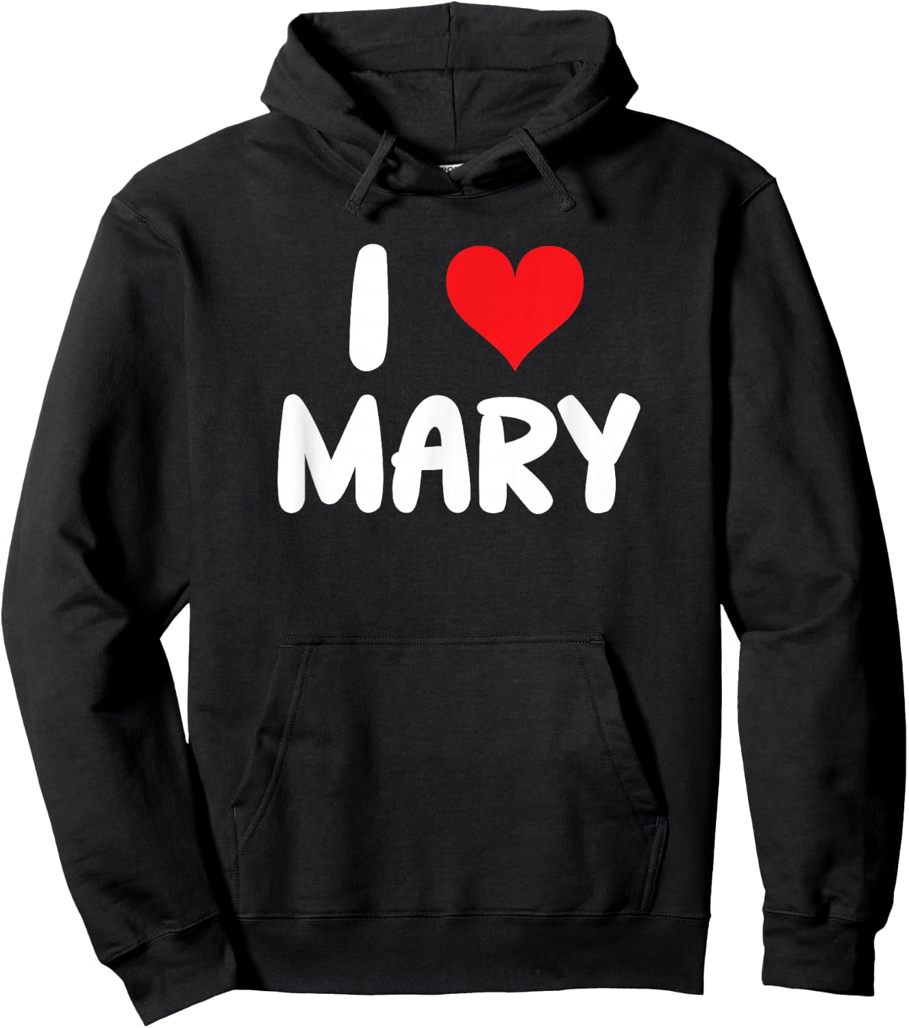 I Love Mary - Heart - Name Hoodie - Hoodie | Black