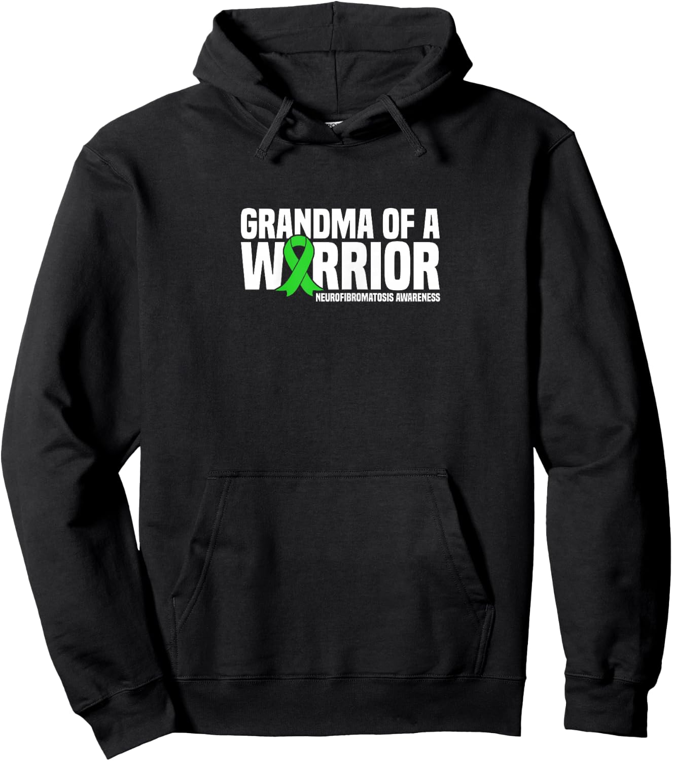 Grandma of a Warrior NF1 Neurofibromatosis Awareness Hoodie - Hoodie | Black