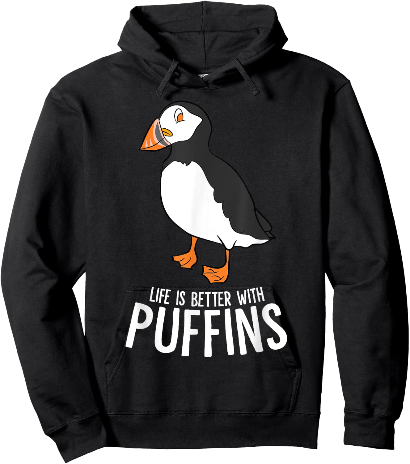 I Just Really Like Puffin Birds Life Is Better With Puffins Hoodie - Hoodie | Black