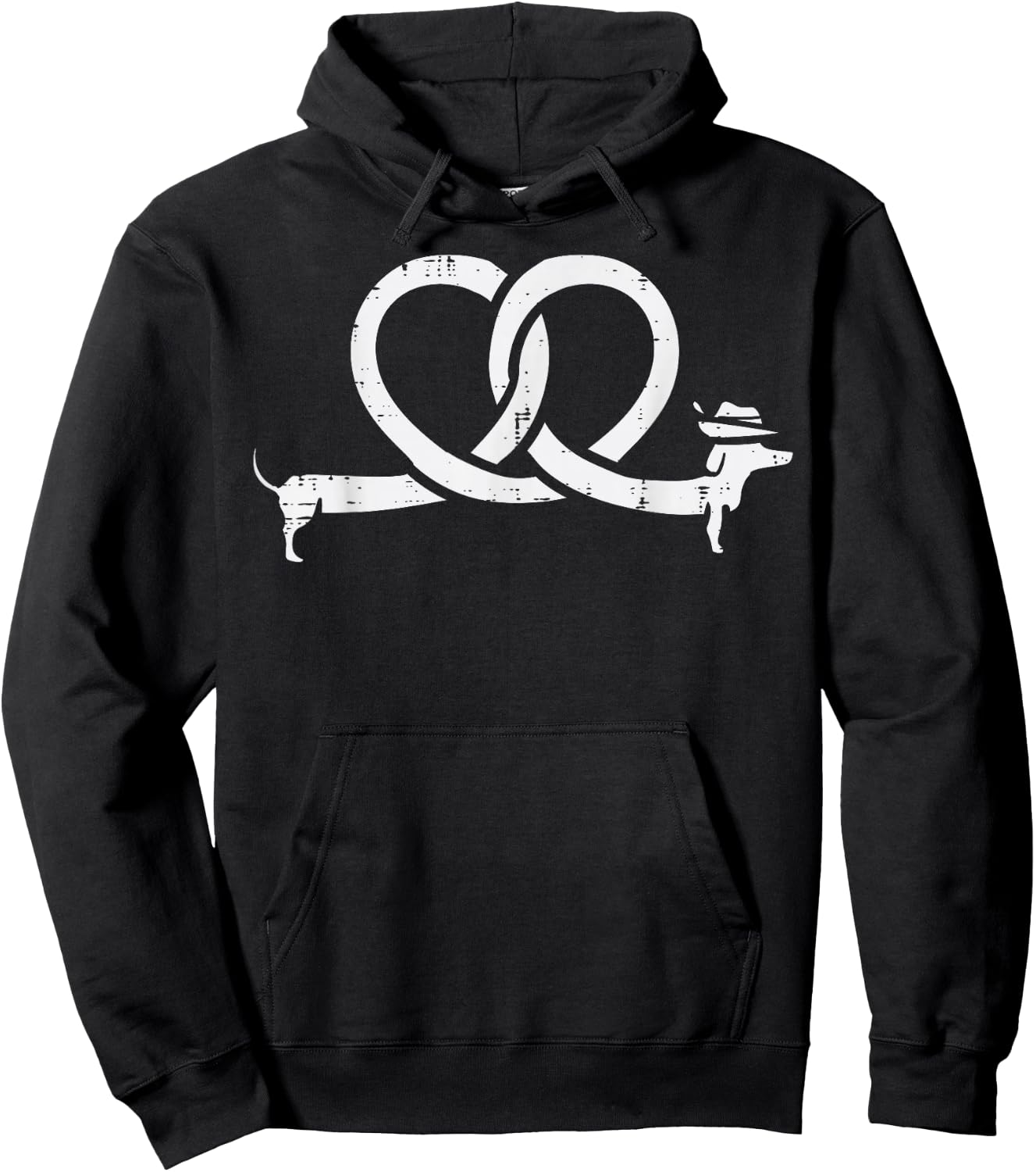Oktoberfest Pretzel Dachshund Wiener Costume Women Kids Men Hoodie - Hoodie | Black