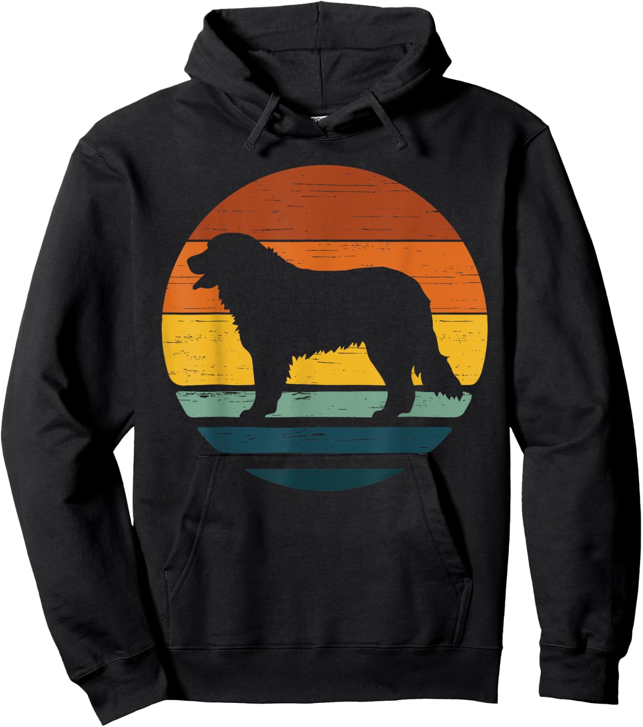 Golden Mountain Vintage Retro Mum Dad Dog Gift Men Women Kids Hoodie - Hoodie | Black