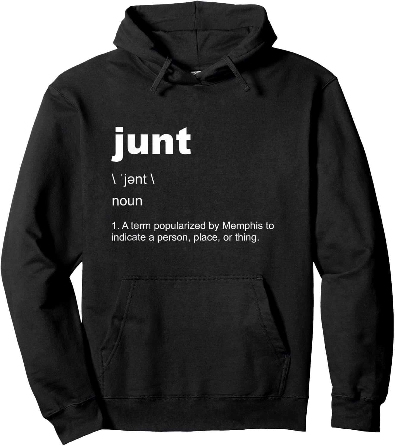 Memphis 901 Junt Definition Fashion Graphic Hoodie - Hoodie | Black