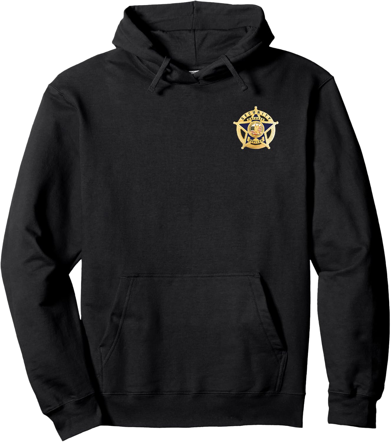 Security Guard (Double Sided), Officer/Police Uniform Hoodie - Hoodie | Black