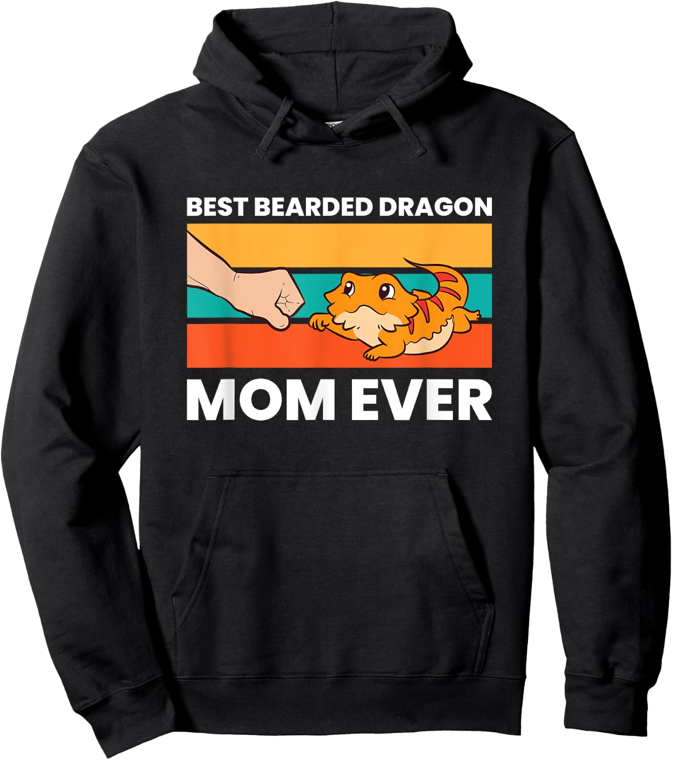 Best Bearded Dragon Mom Ever Lizard Girl Bearded Dragon Hoodie - Hoodie | Black