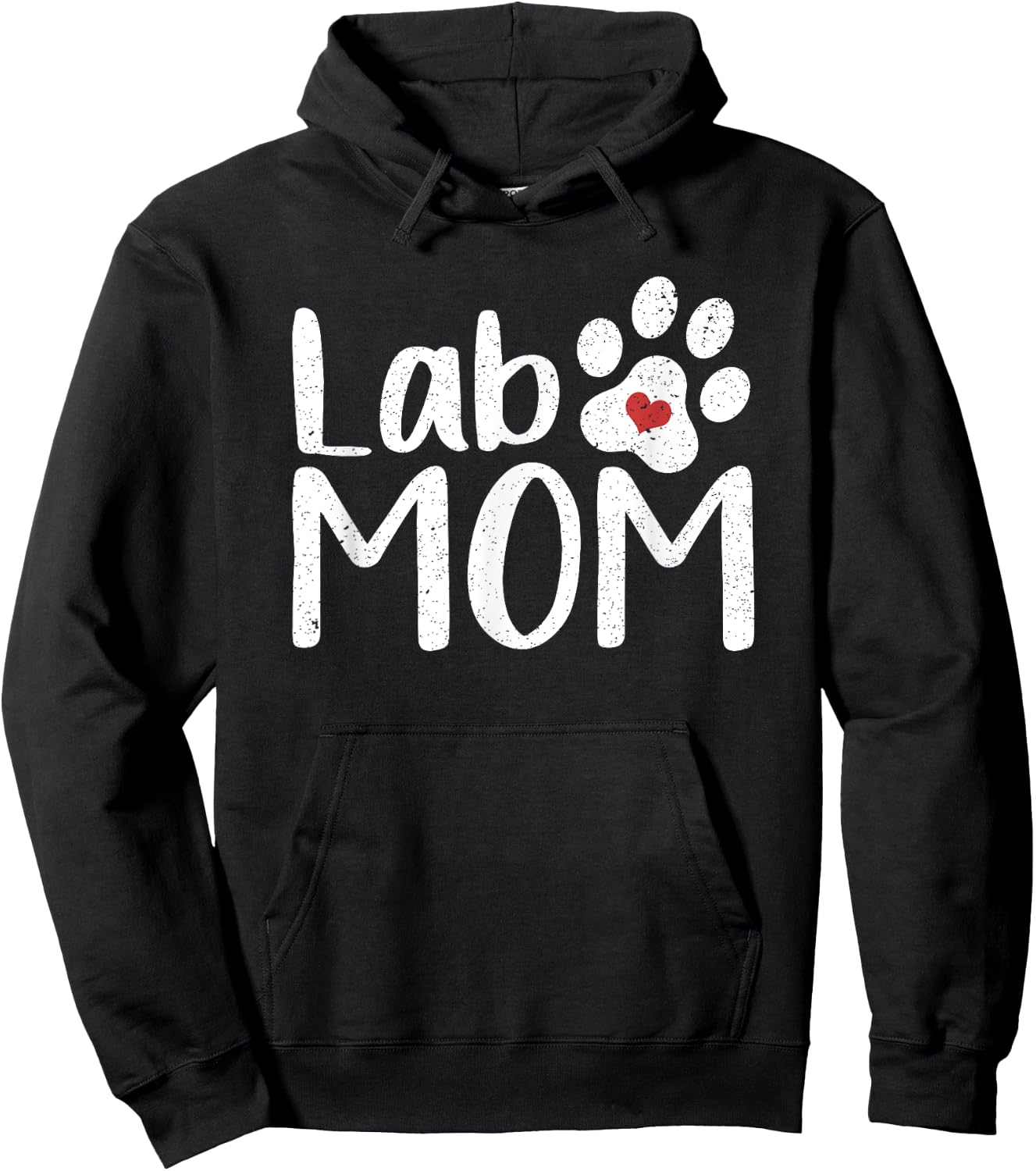Lab Mom Labrador Dog Animal Lover Women Gift Pet Mom Hoodie - Hoodie | Black