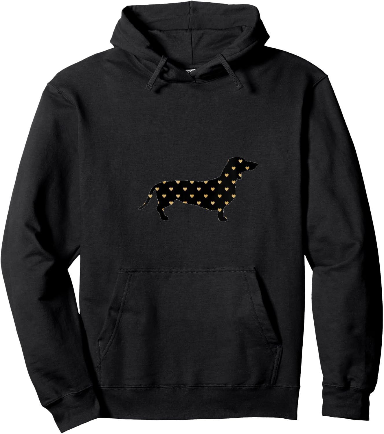 Valentine's Day Dog Owner Weenie Dachshund Lover Wiener Gift V-Neck Hoodie - Hoodie | Black
