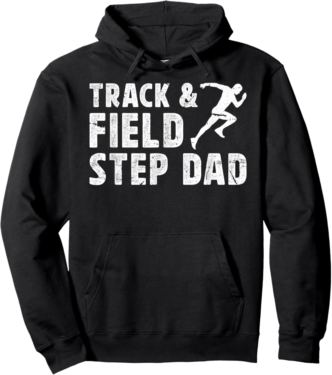Track And Field Step-Dad Of A Track And Field Athlete Hoodie - Hoodie | Black