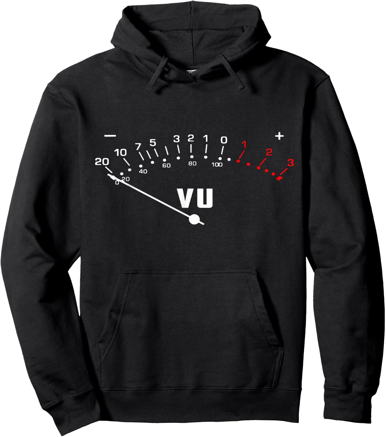 VU Sound Technician Audio Volume Meter Hoodie - Hoodie | Black