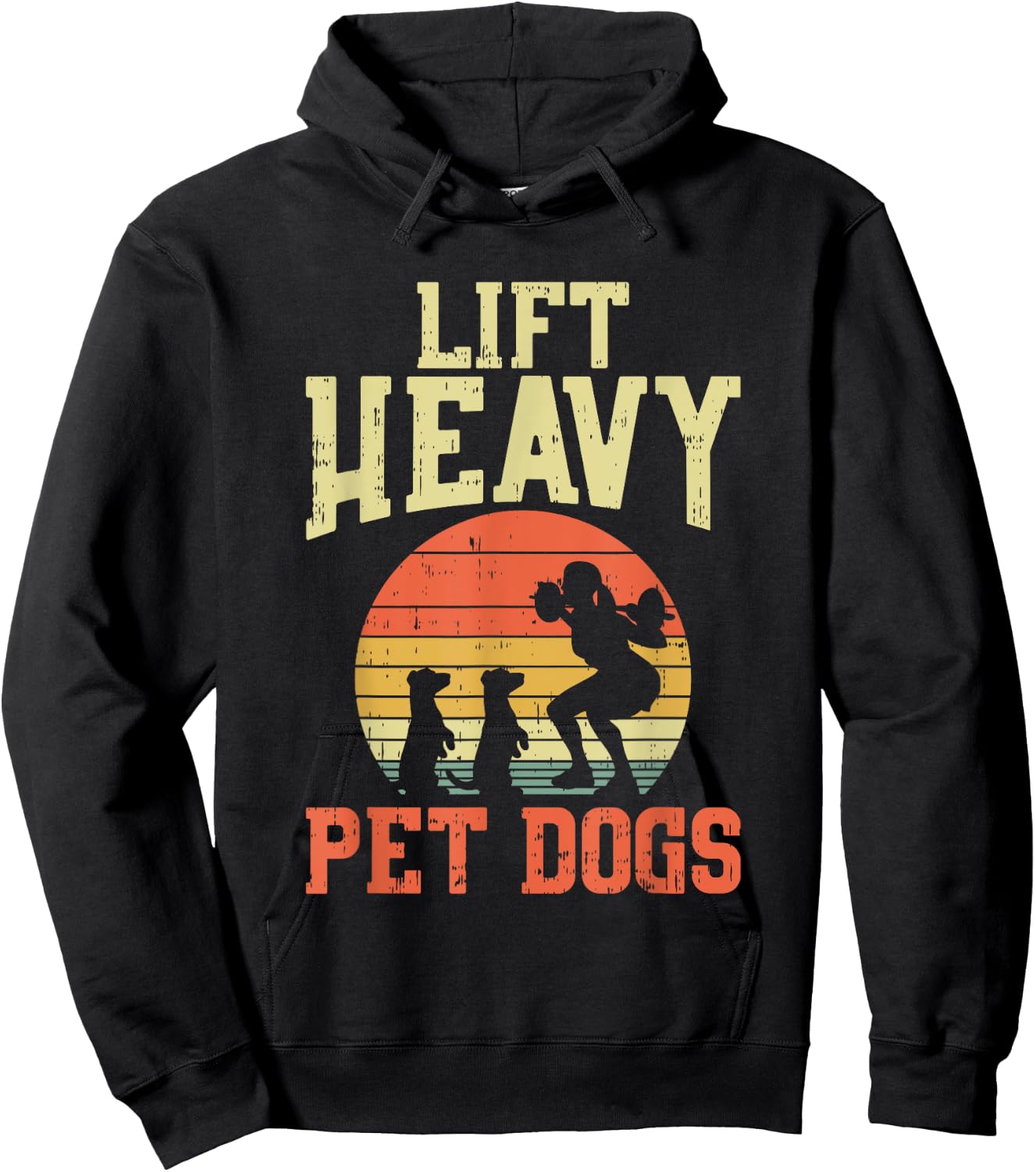 Weightlifting Gifts - Lift heavy pet dogs Hoodie - Hoodie | Black