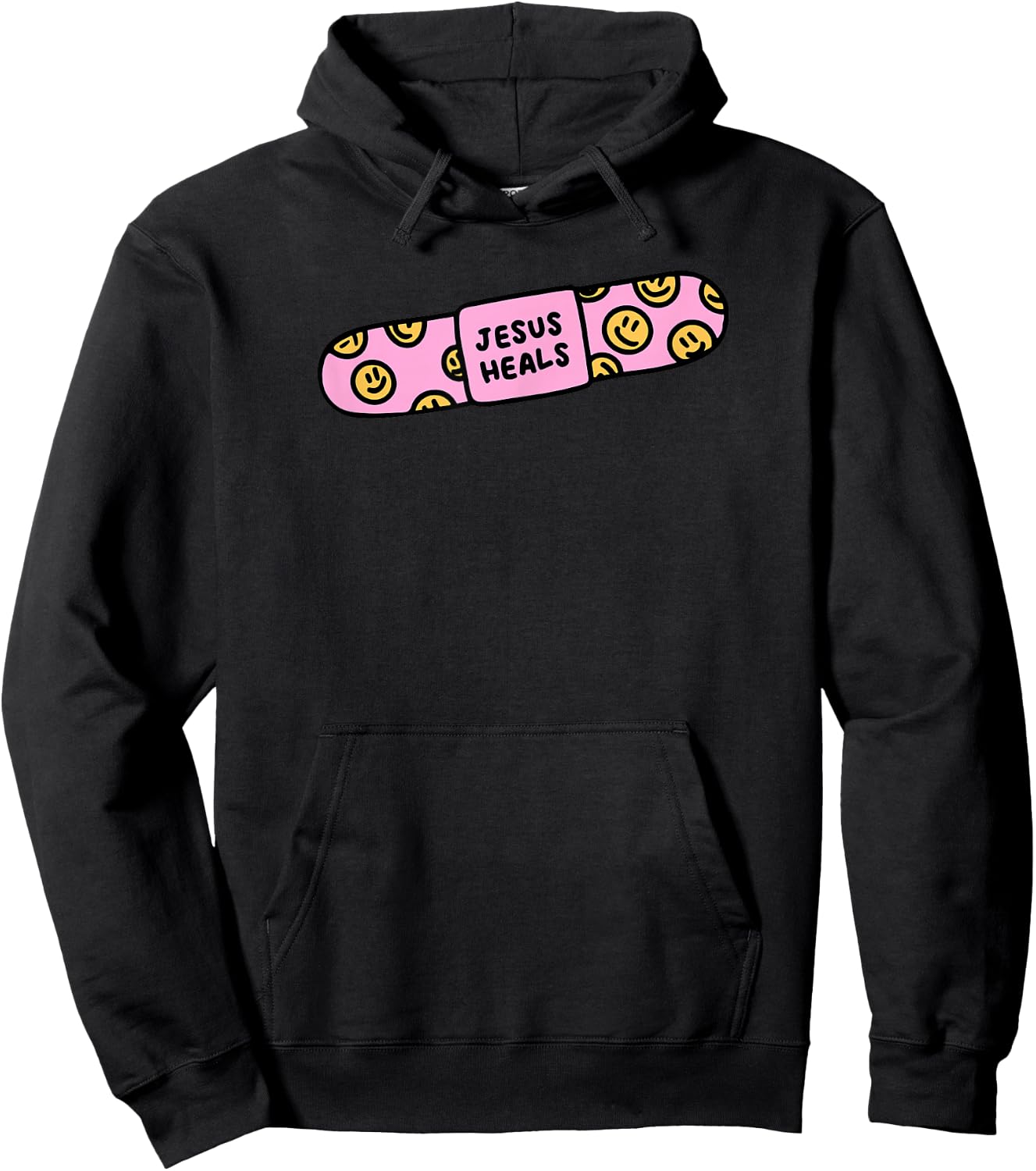 Jesus heal Funny Christian Faith Healer Healing Hoodie - Hoodie | Black