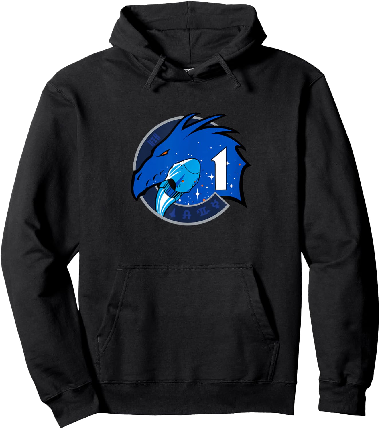NASA Space Crew Dragon Spacecraft Crew-1 Hoodie - Hoodie | Black