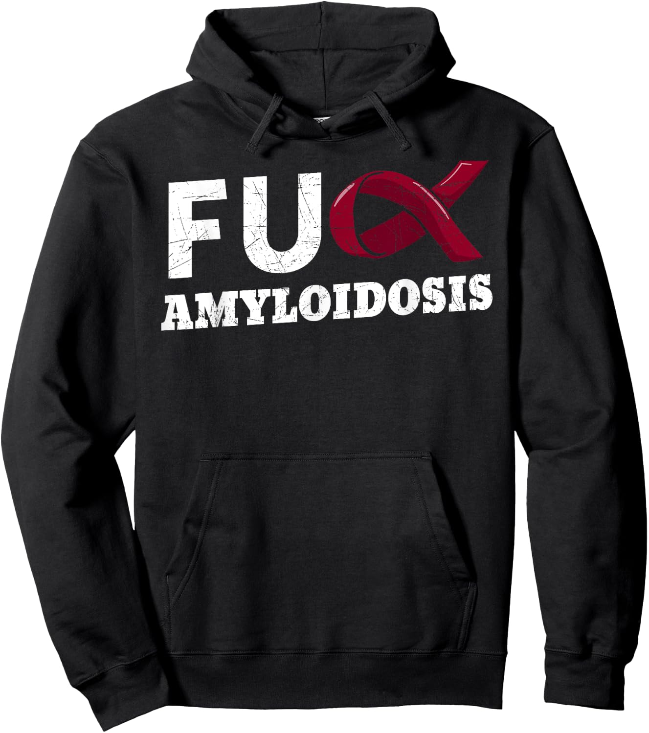 Fuck Amyloidosis ATTR AL AA Blood Disorder Patient Hoodie - Hoodie | Black