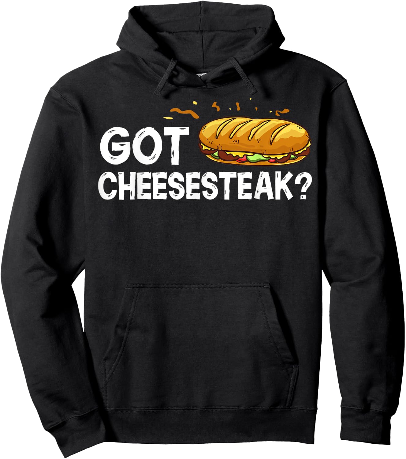 Philly Cheesesteak Gift Philadelphia Sandwich Hoodie - Hoodie | Black