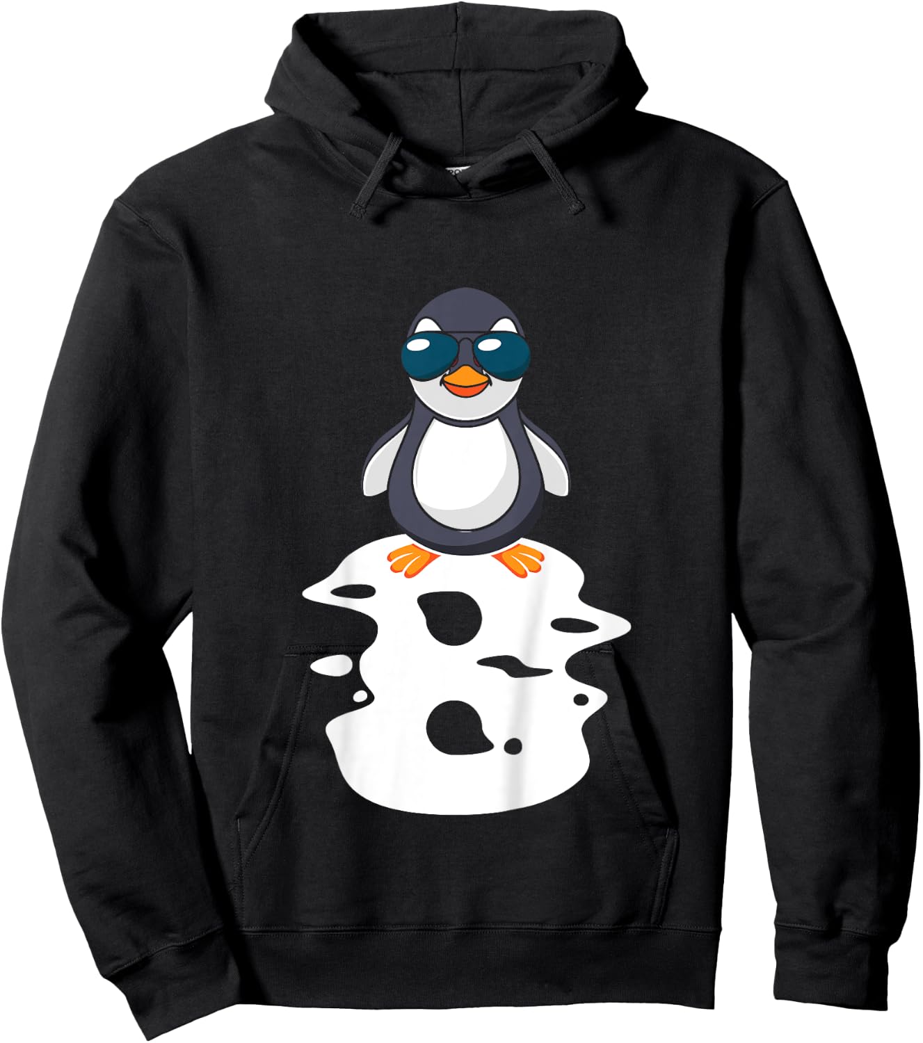 I Am Already 8 Years Old Penguin 8th Birthday Hoodie - Hoodie | Black