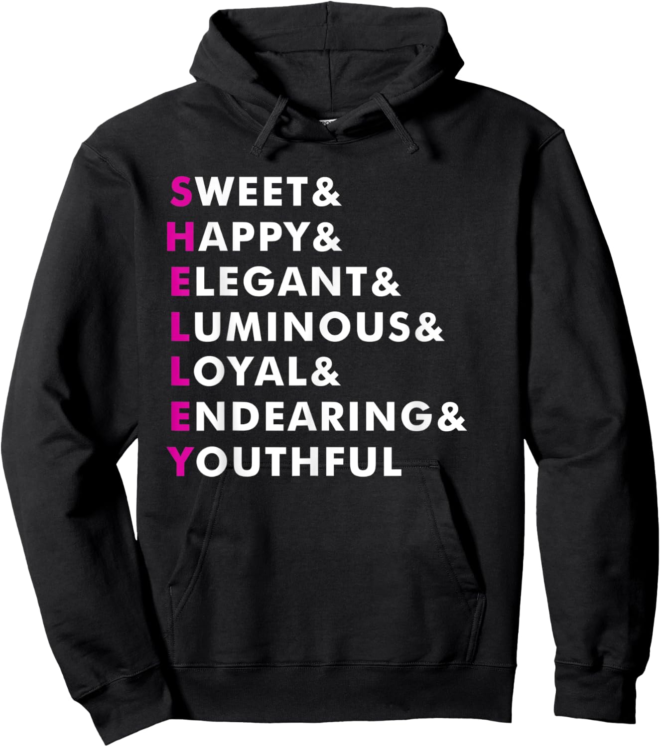 Shelley Name Shirt Personalized Gift Hoodie - Hoodie | Black