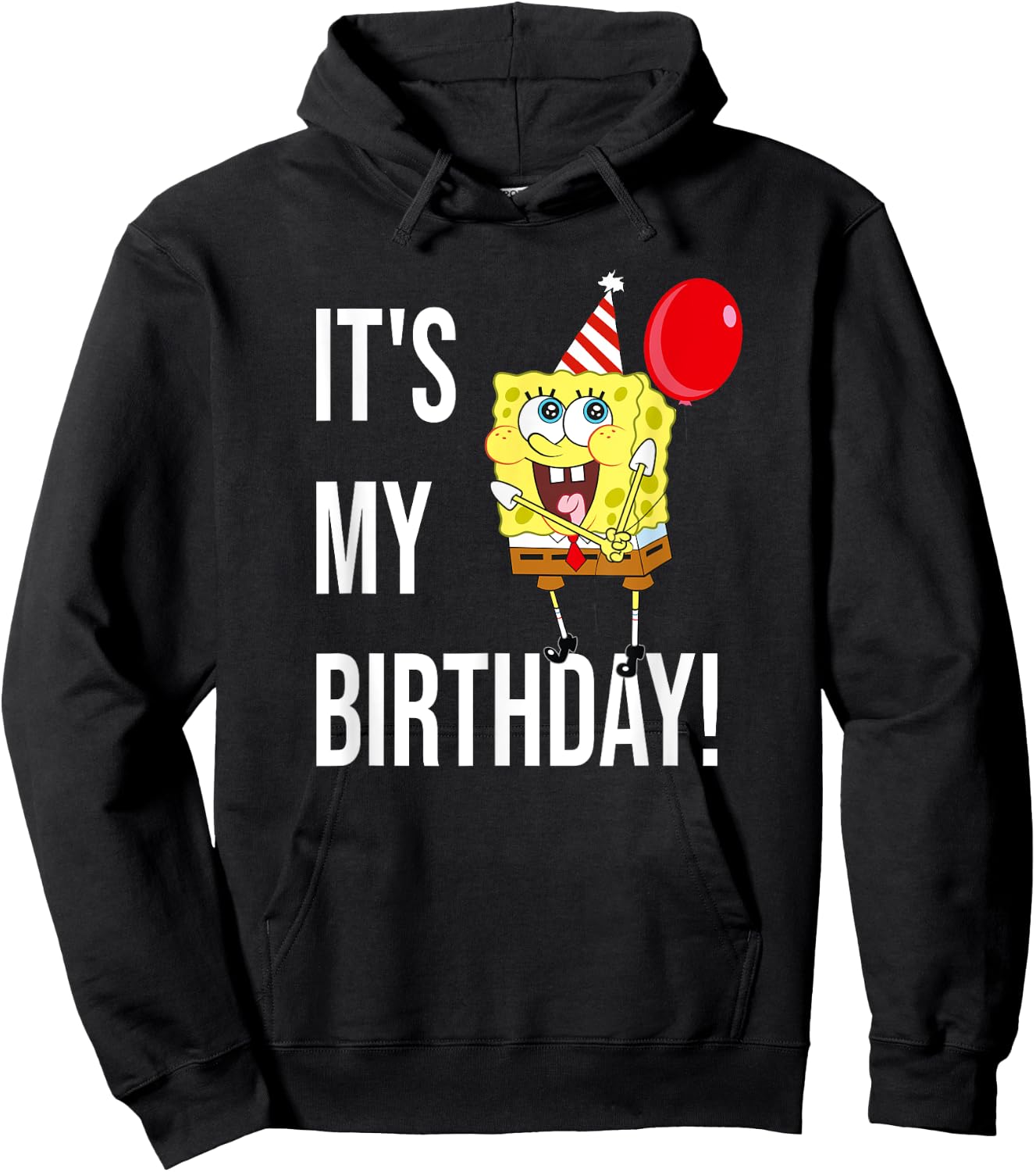 Mademark x SpongeBob SquarePants - SpongeBob - It's My Birthday! Hoodie - Hoodie | Black