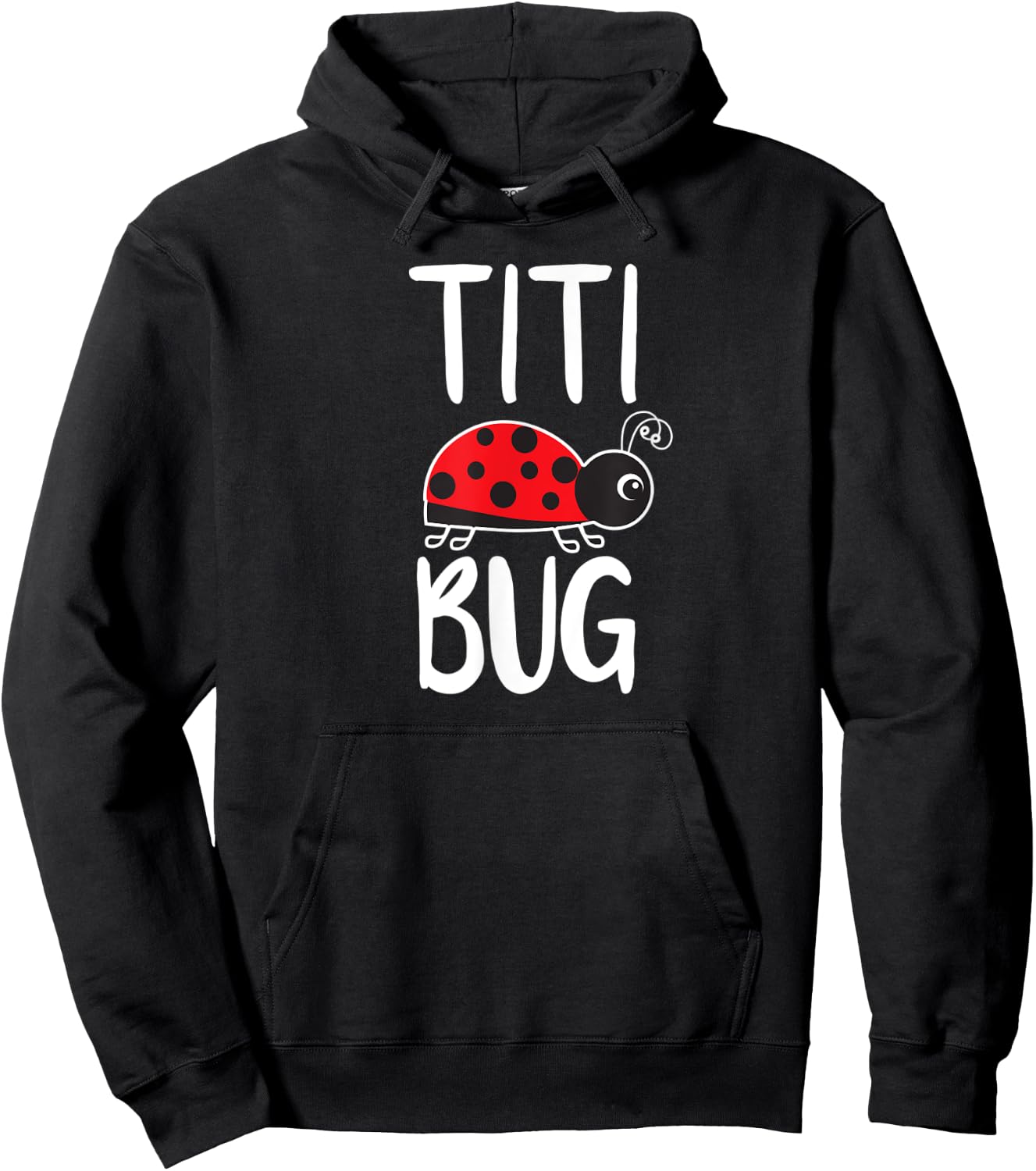 Titi Bug Puerto Rican Aunt Funny Ladybug Hoodie - Hoodie | Black