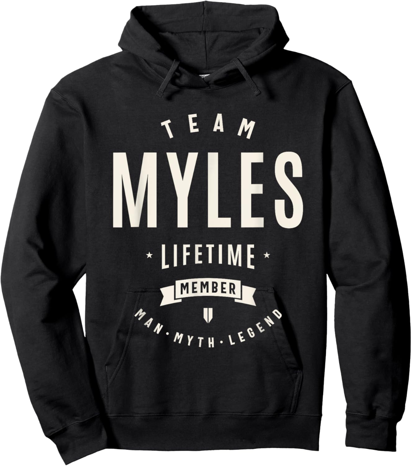 Team Myles Lifetime Member Funny Name Myles Hoodie - Hoodie | Black