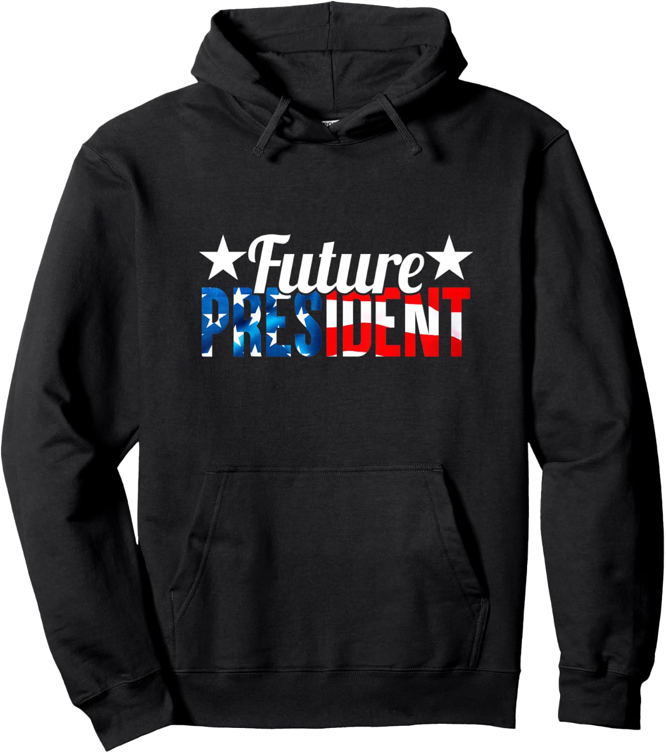 Kids Future President Shirt for Kids Boys Girls Children US Flag Hoodie - Hoodie | Black