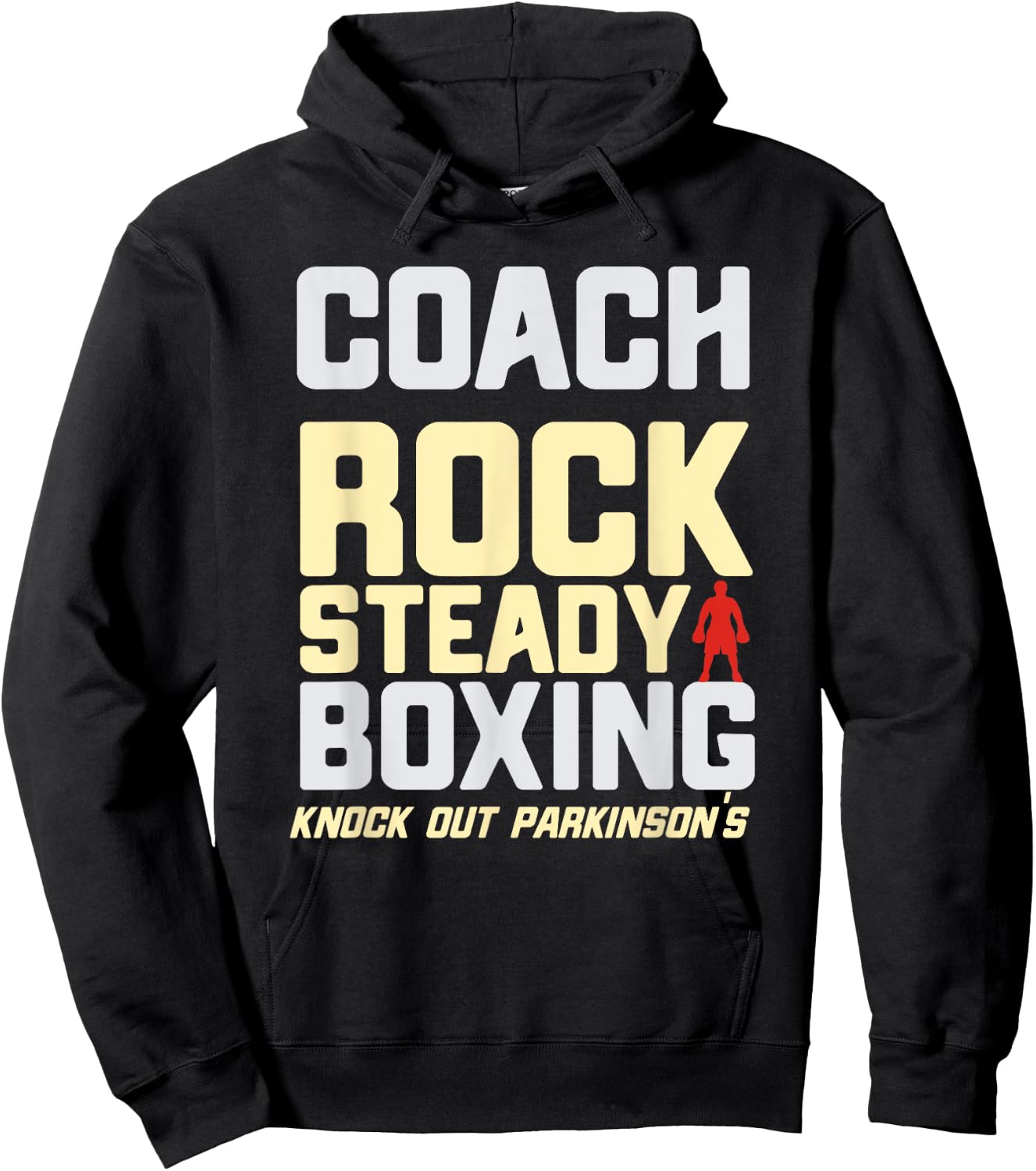 Rock Steady Boxing Coach Beat Parkinson's Hoodie - Hoodie | Black