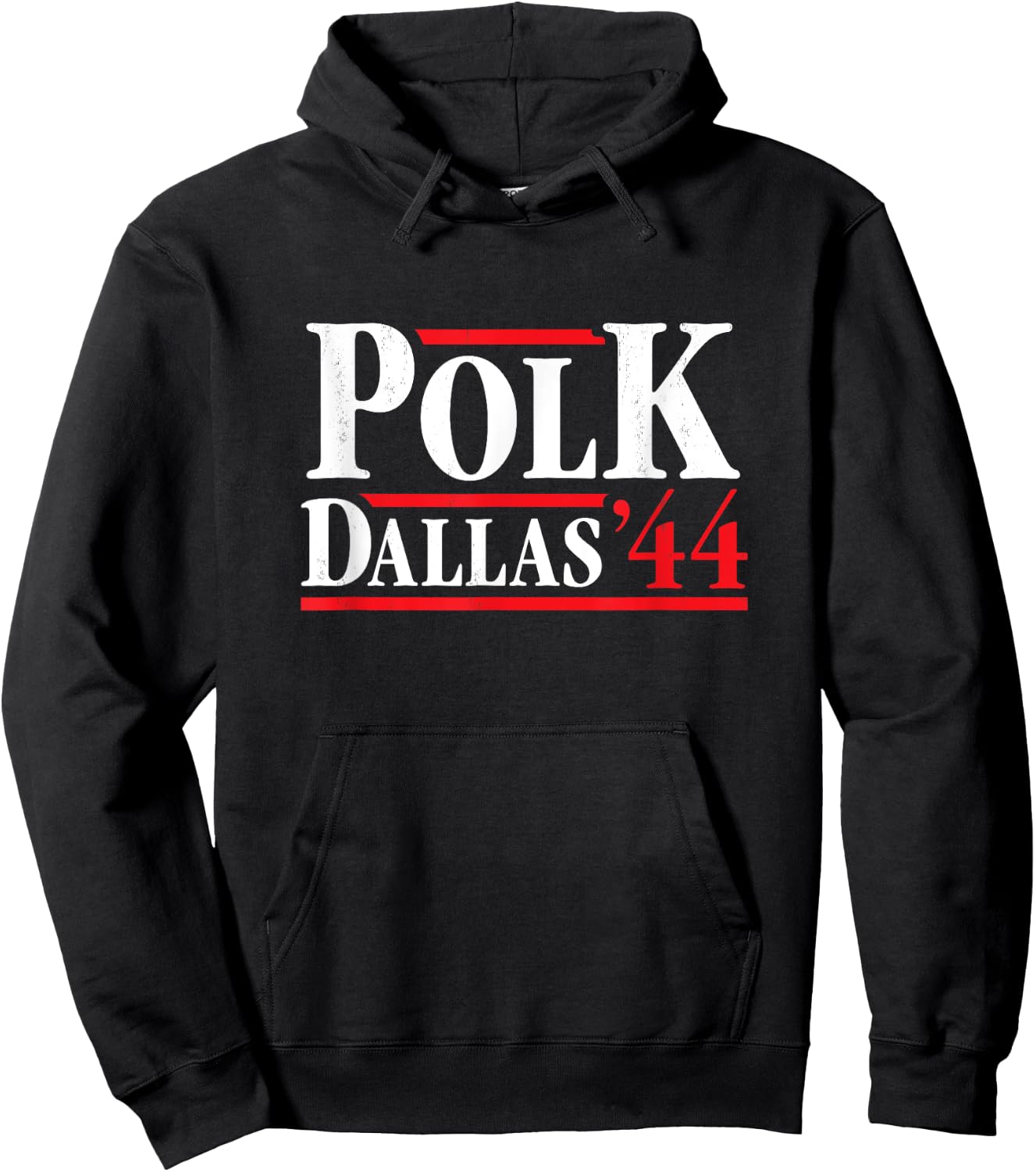 President James Polk 1844 - Retro 4th of July Hoodie - Hoodie | Black