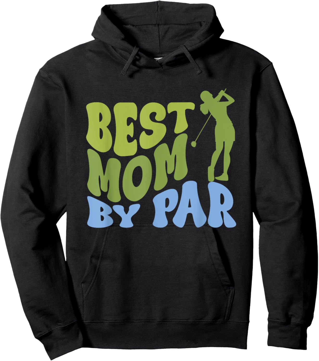 Best Mom by Par Golf Parents Matching Family Hoodie - Hoodie | Black