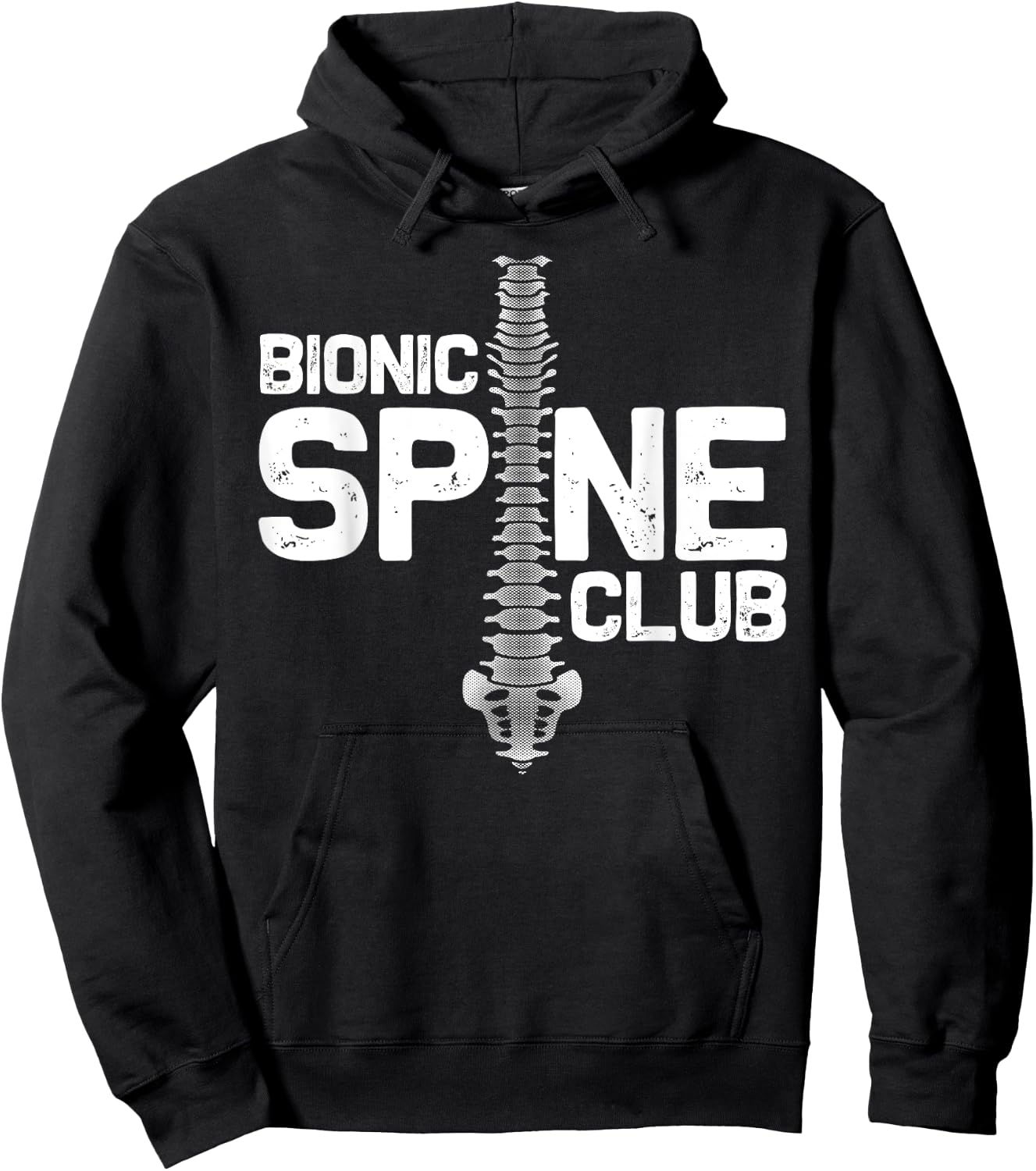 Funny Spine Surgery Gift Women Bionic Spine Club Hoodie - Hoodie | Black