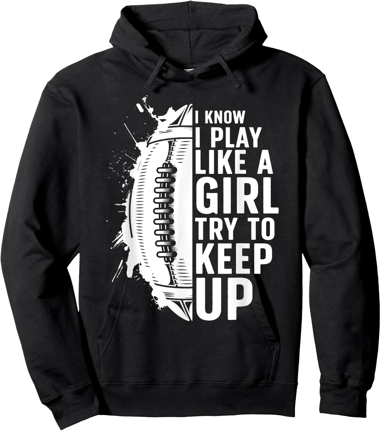 Cool Football Girls Football Player Coach Sports Hoodie - Hoodie | Black