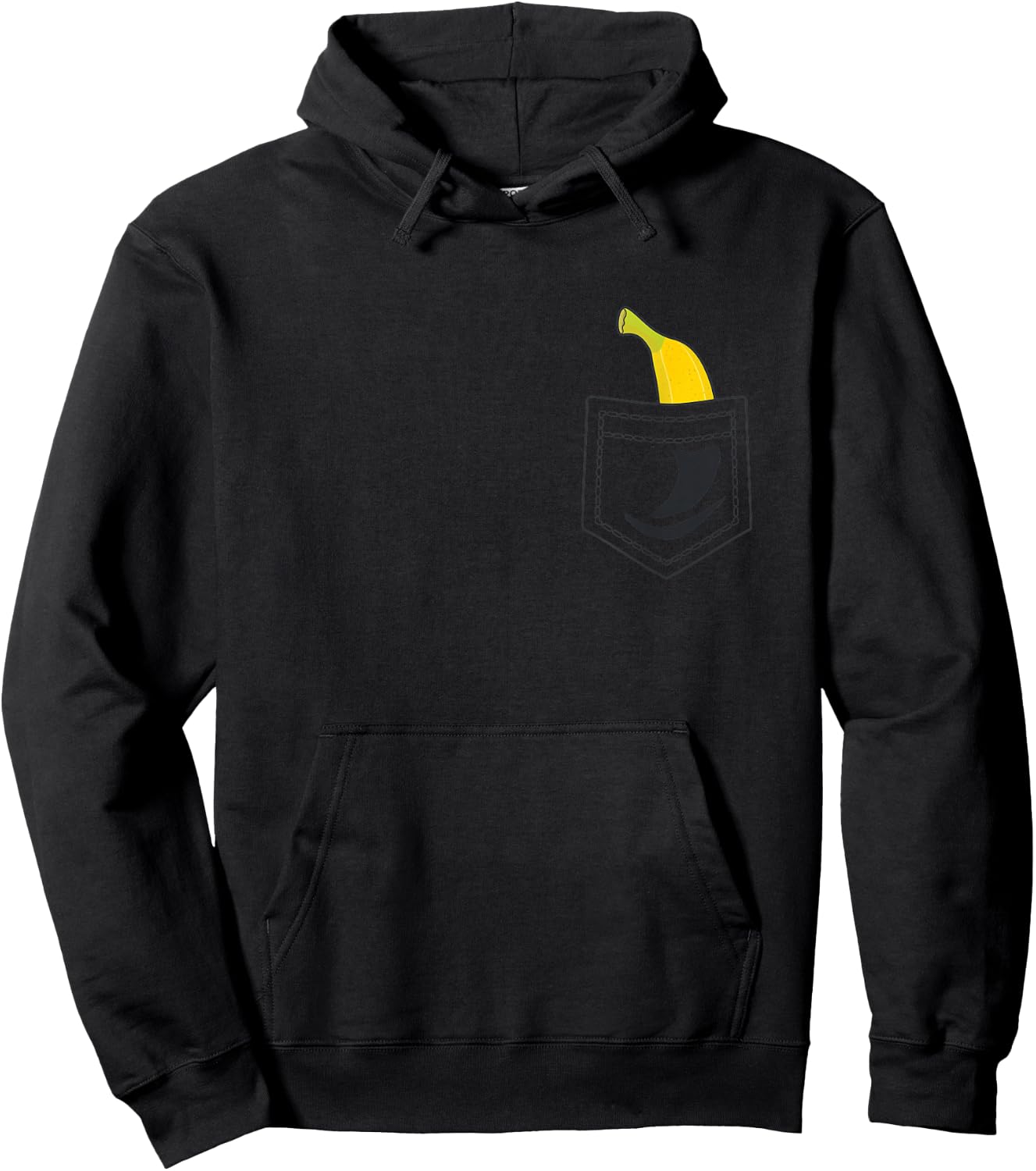 Banana in Pocket Banana Lover Small Hoodie - Hoodie | Black