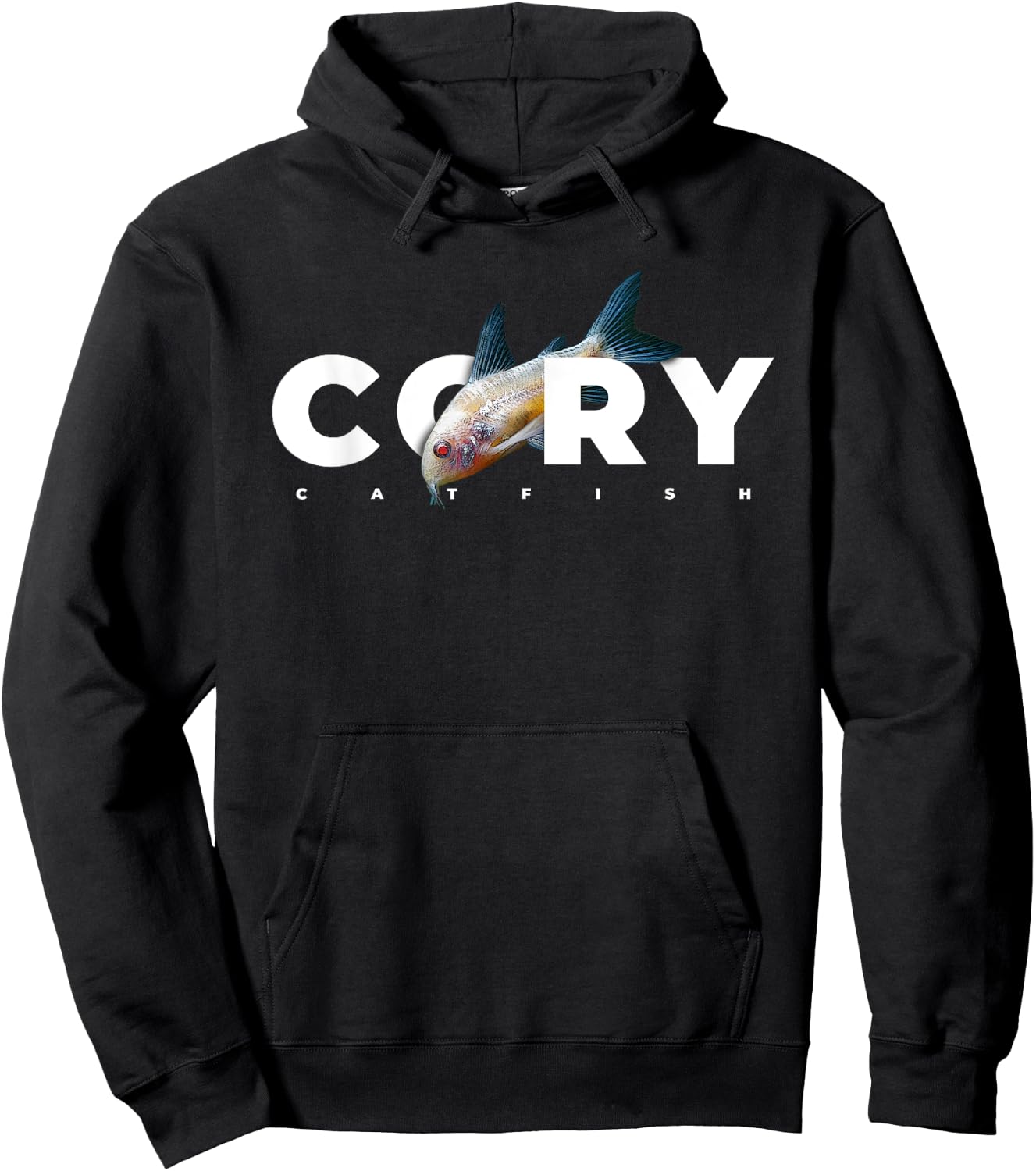 Corydoras Catfish Aquarium Keeper Cory Hoodie - Hoodie | Black
