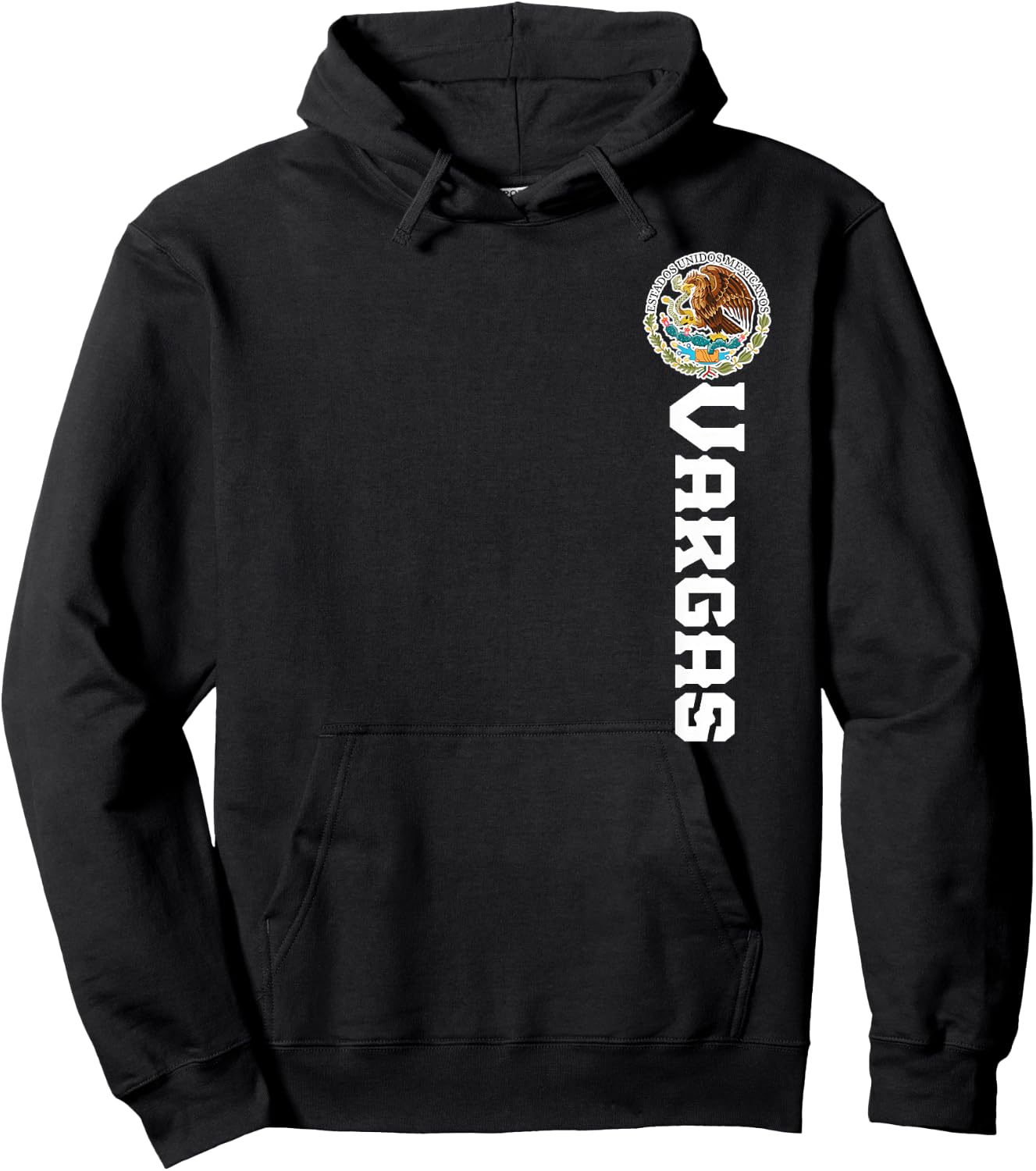 Vargas Last Name, Mexican Shirt , Women, And Kids Hoodie - Hoodie | Black