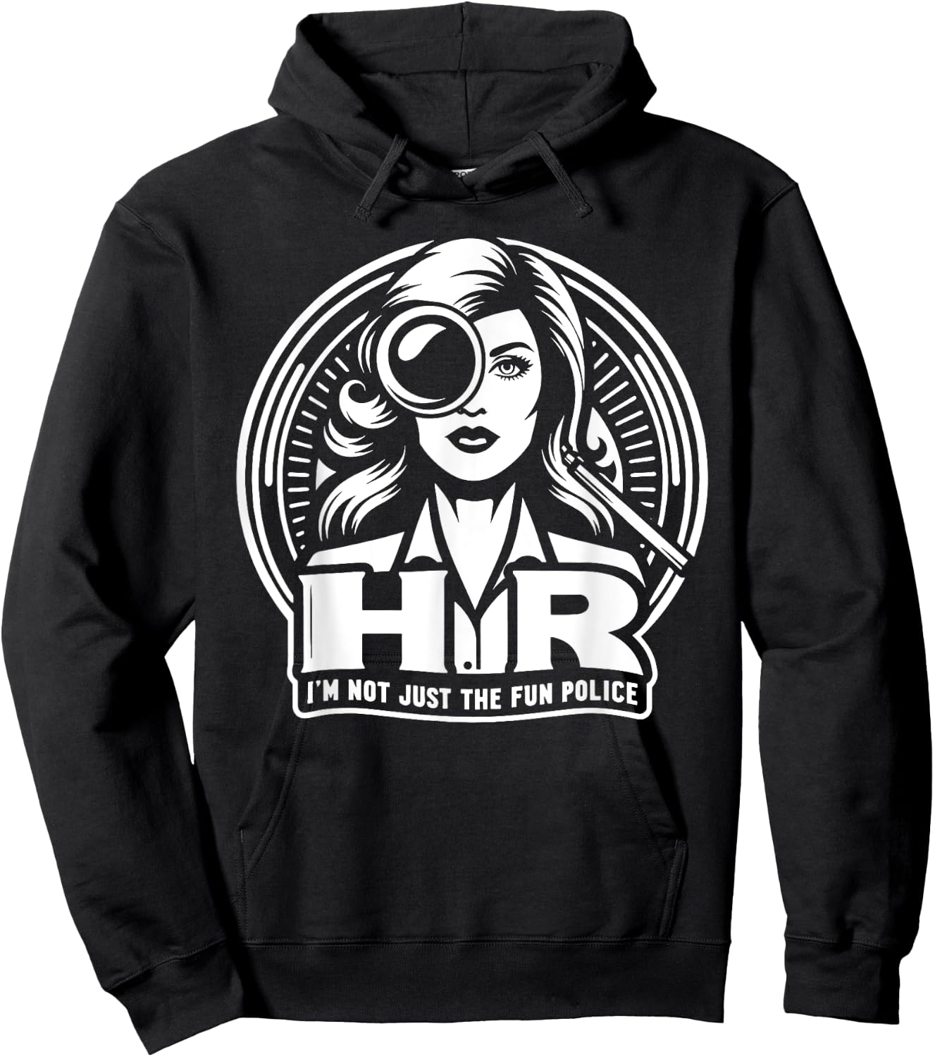 Im not just the fun Police HR Hoodie - Hoodie | Black