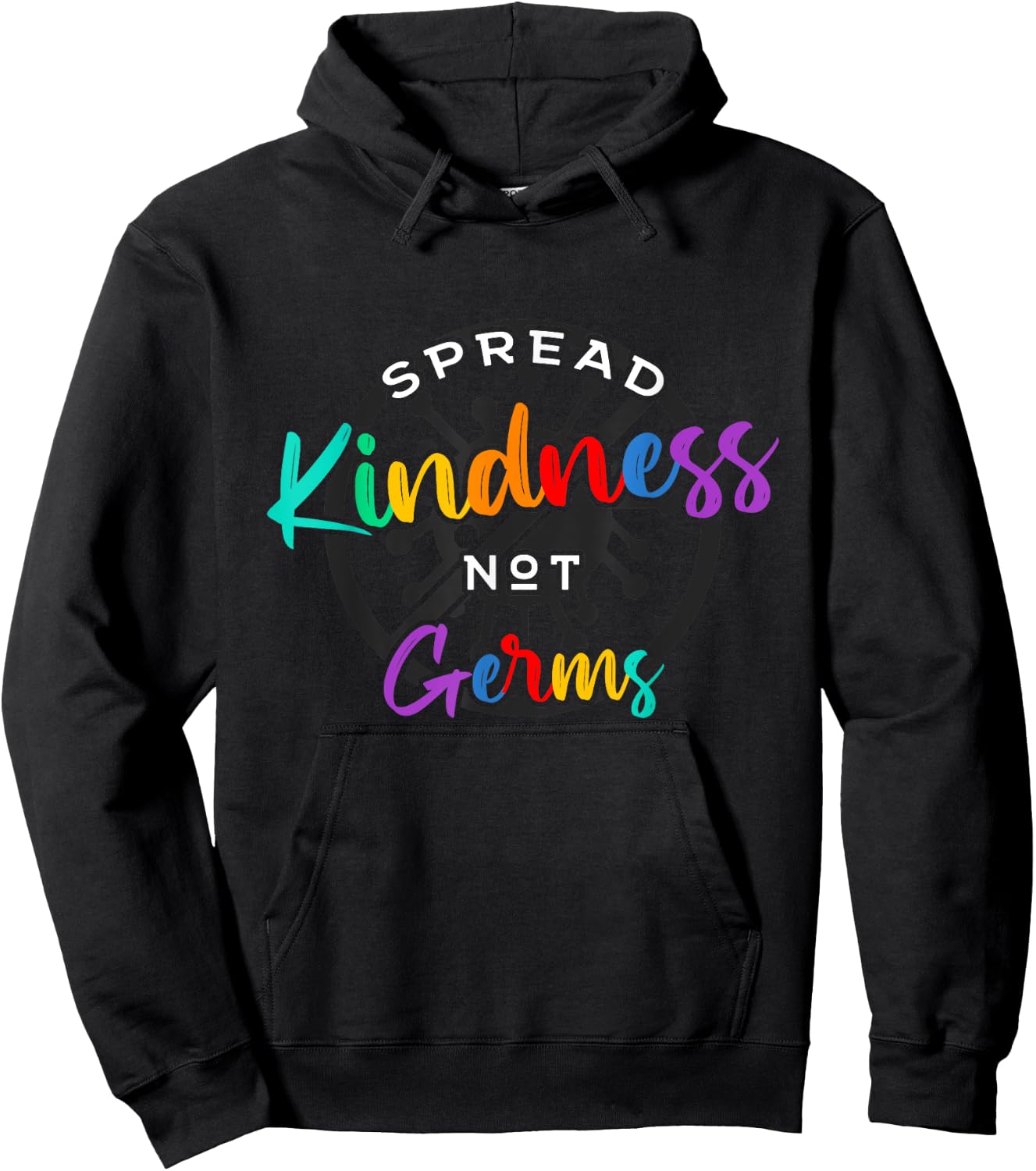 Spread Kindness Not Germs - Essential Be Kind Gift Hoodie - Hoodie | Black